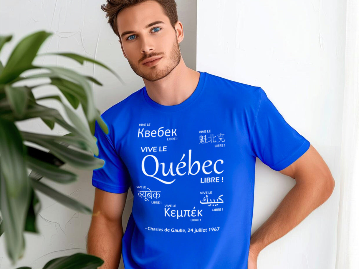 T-shirt QUÉBEC - Vive le Québec libre - Édition de Gaulle