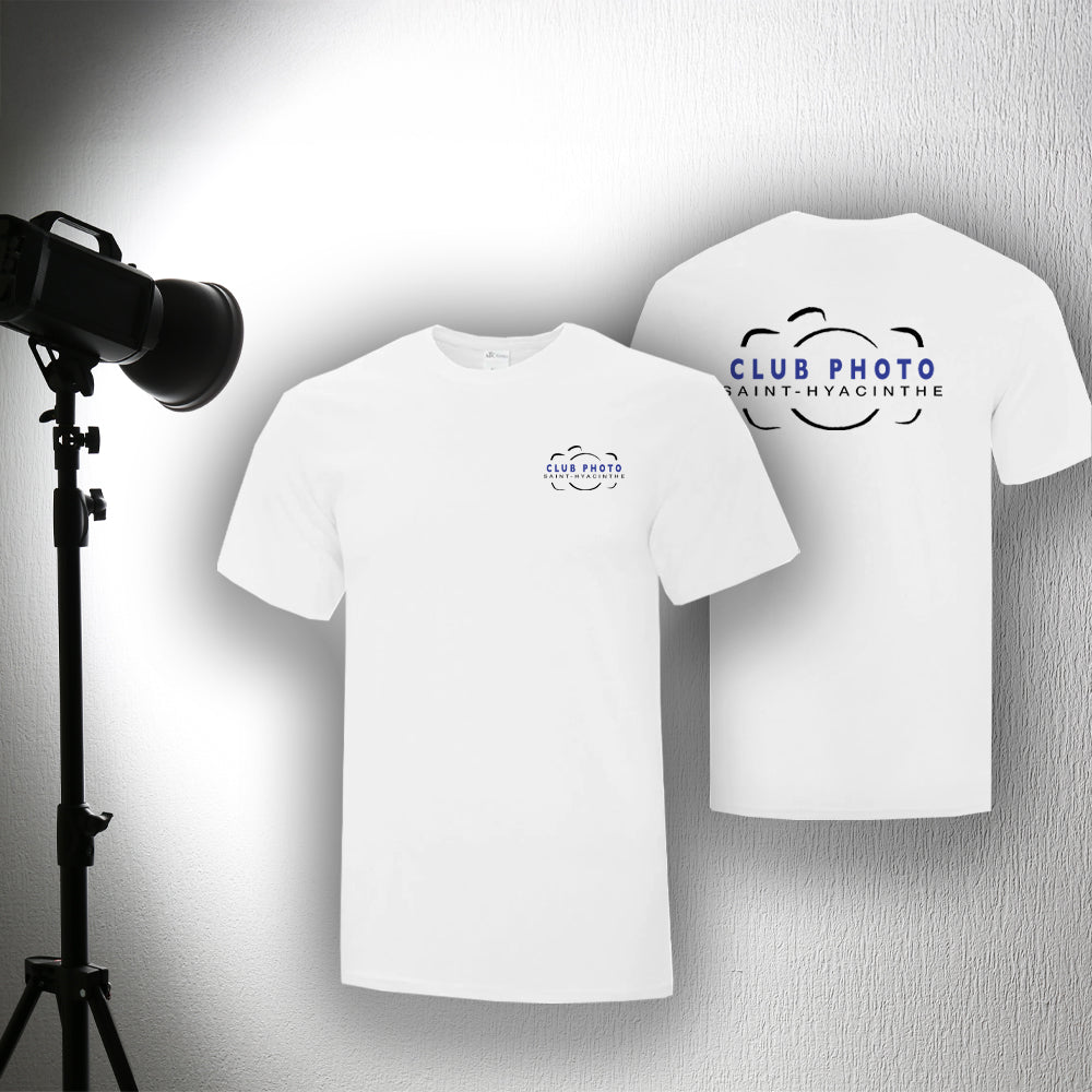 T-shirt en coton régulier - Club photo Saint-Hyacinthe - Cœur et dos