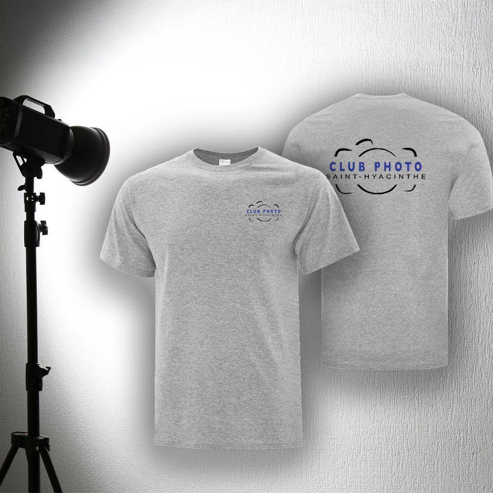 T-shirt en coton régulier - Club photo Saint-Hyacinthe - Cœur et dos