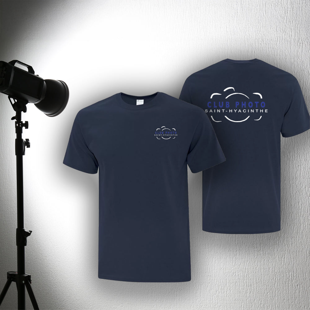 T-shirt en coton régulier - Club photo Saint-Hyacinthe - Cœur et dos