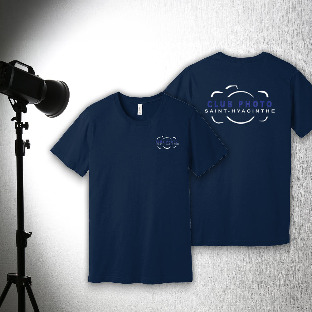 T-shirt en coton doux - Club photo Saint-Hyacinthe - Cœur et dos