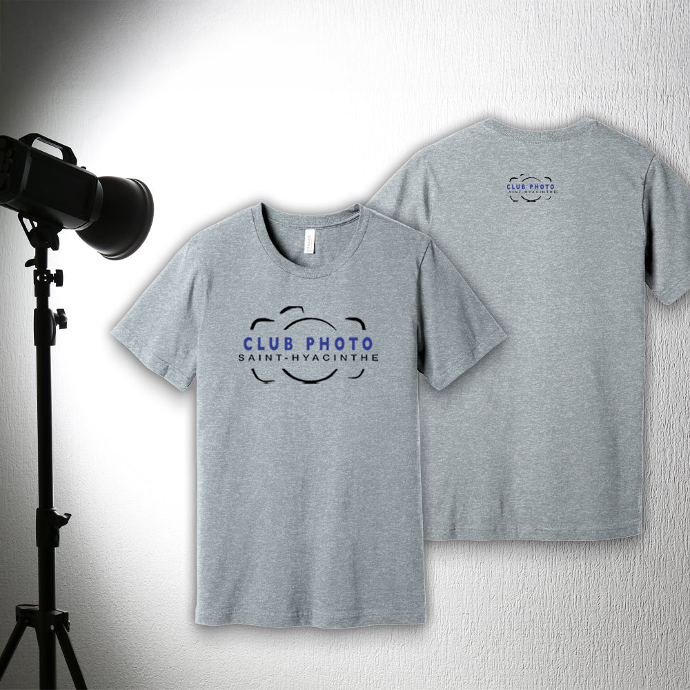T-shirt en coton doux - Club photo Saint-Hyacinthe - Poitrine et dos