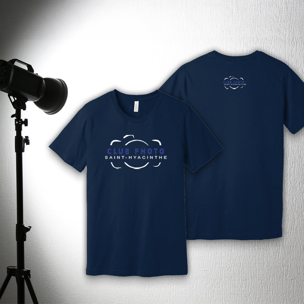T-shirt en coton doux - Club photo Saint-Hyacinthe - Poitrine et dos