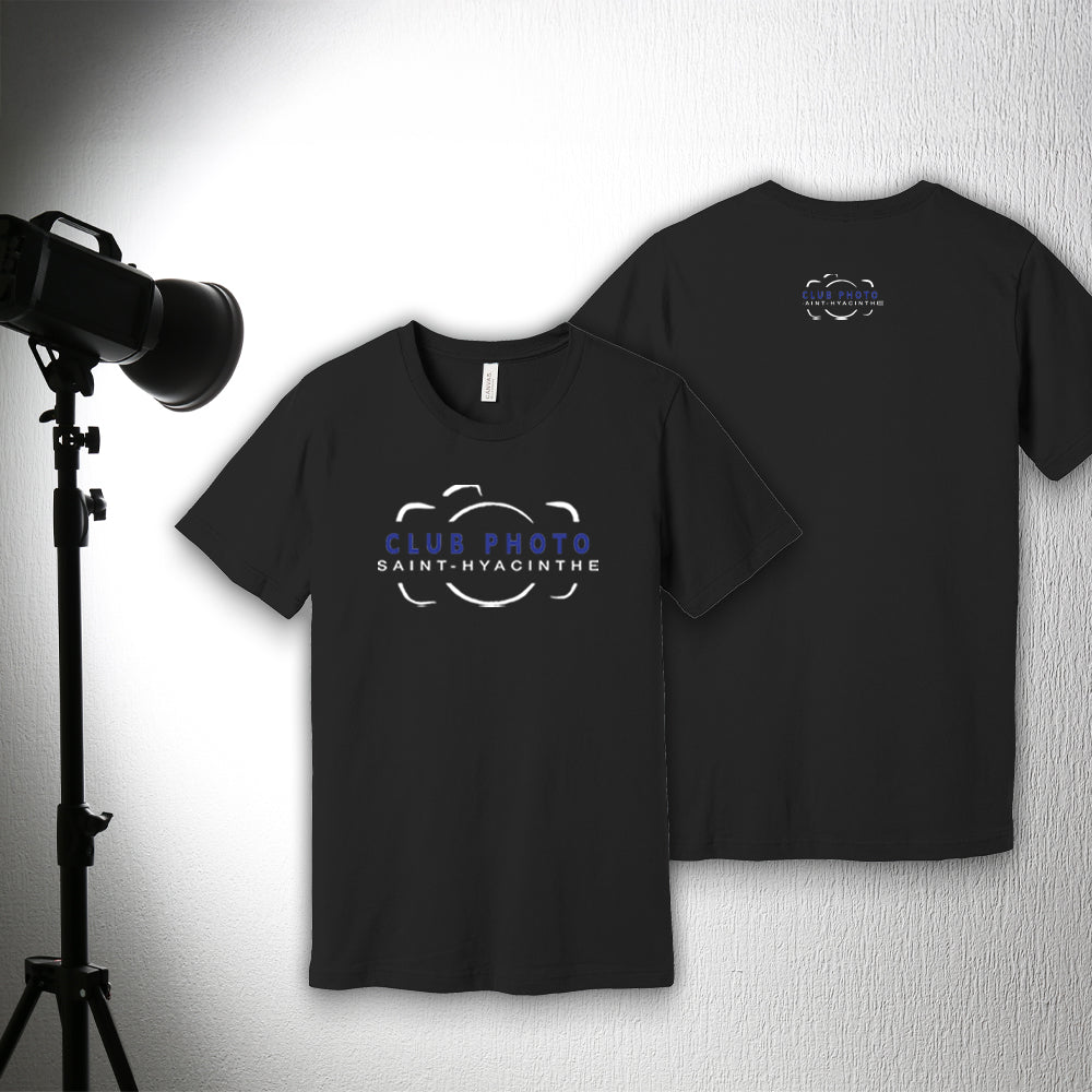 T-shirt en coton doux - Club photo Saint-Hyacinthe - Poitrine et dos