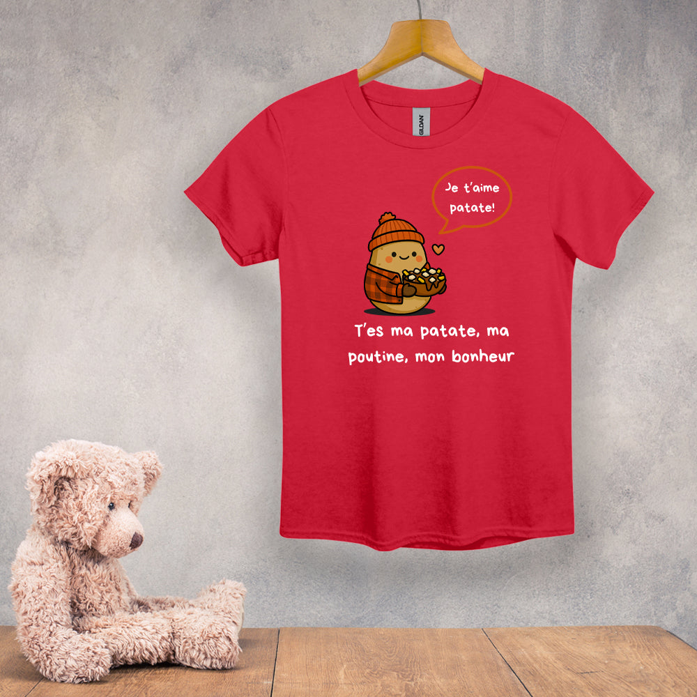 T-shirt enfant - Je t'aime patate