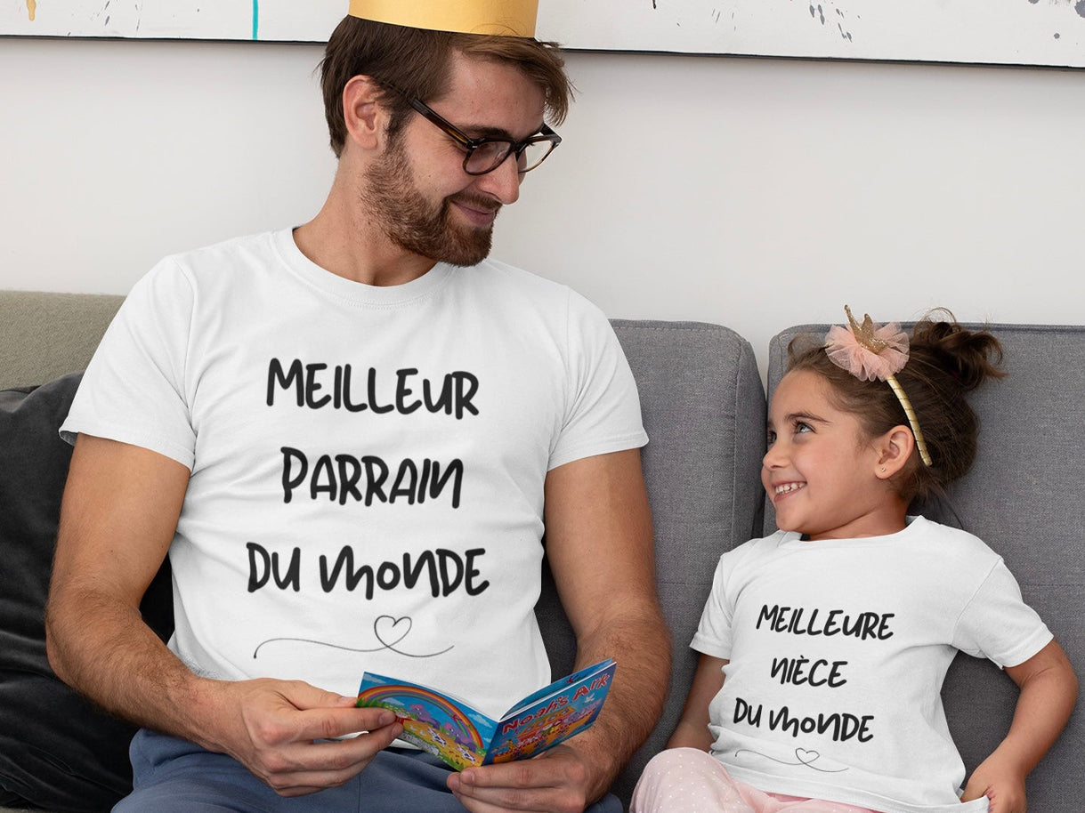 T-Shirt - COMBO Meilleur(e) ... du monde - À personnaliser