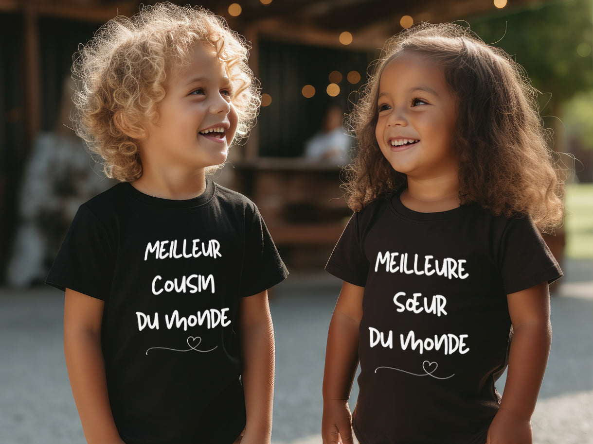 T-Shirt - COMBO Meilleur(e) ... du monde - À personnaliser