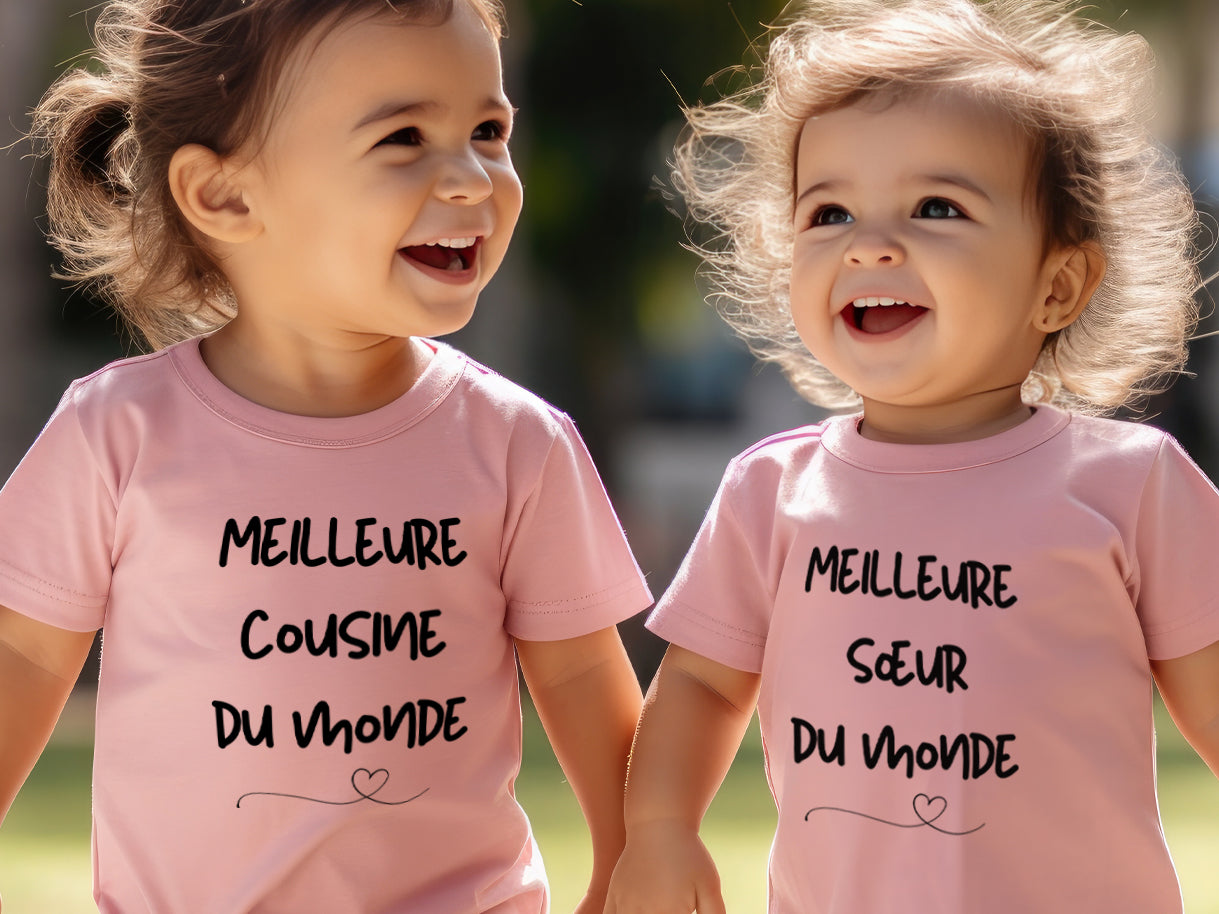 T-Shirt - COMBO Meilleur(e) ... du monde - À personnaliser