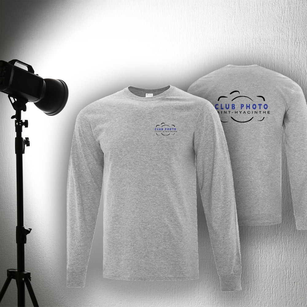 T-shirt à manches longues - Club photo Saint-Hyacinthe - Cœur et dos