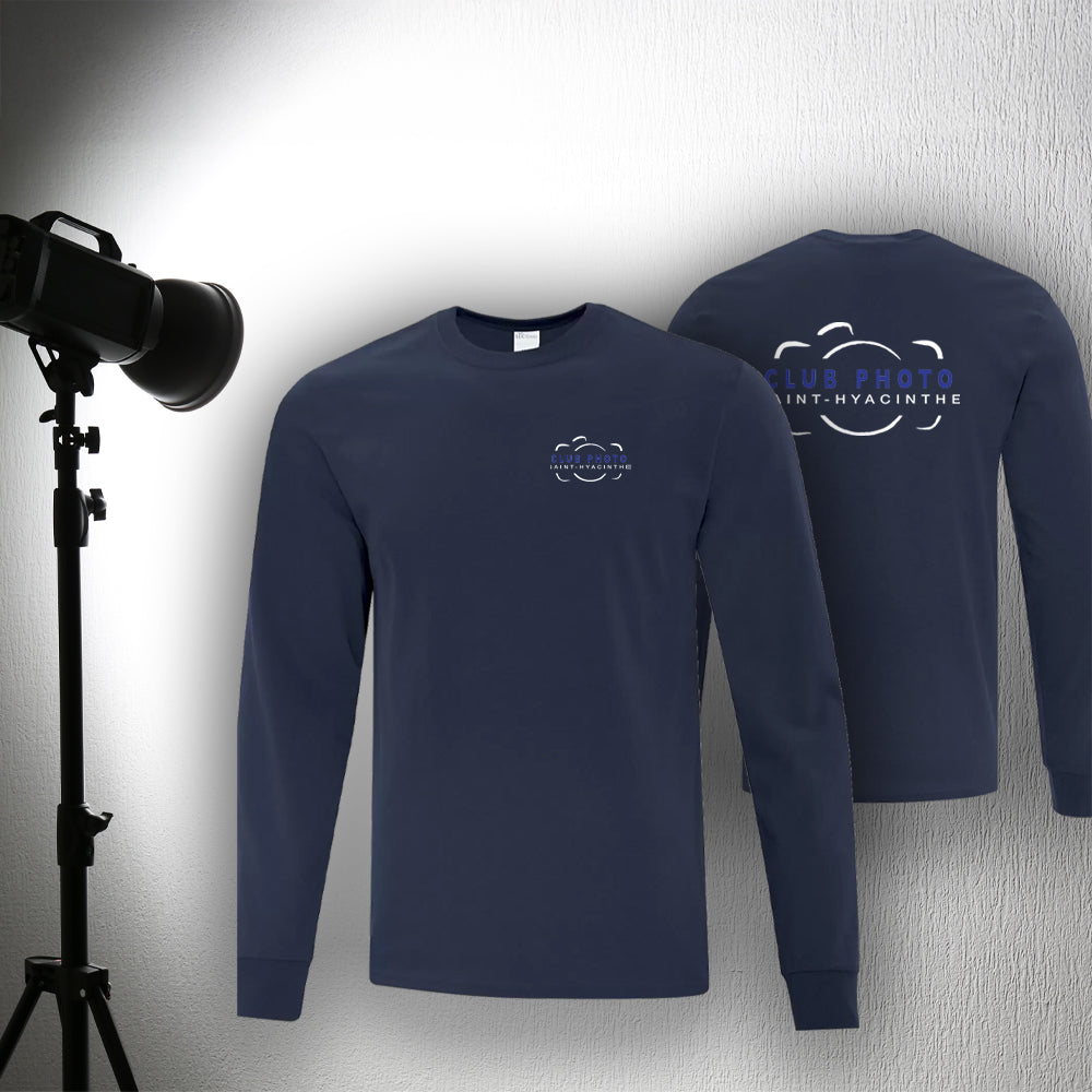 T-shirt à manches longues - Club photo Saint-Hyacinthe - Cœur et dos