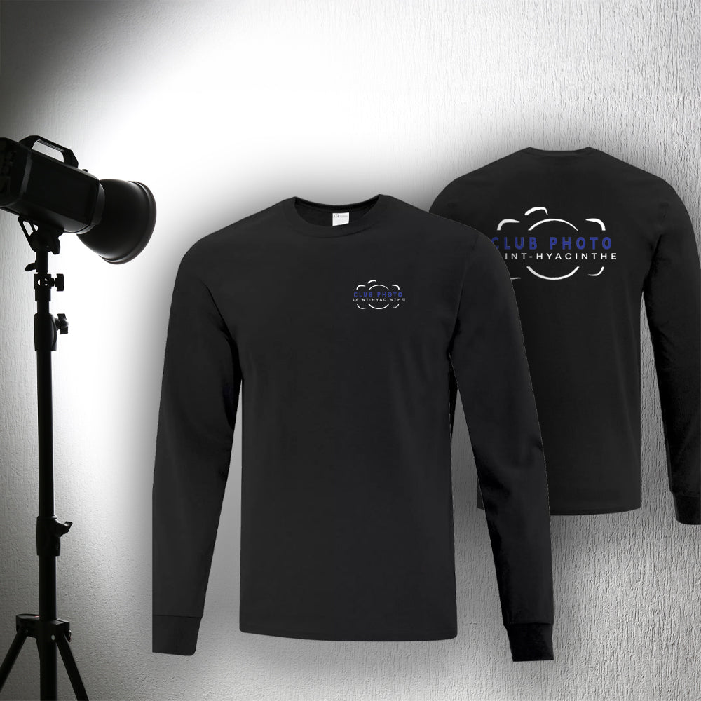 T-shirt à manches longues - Club photo Saint-Hyacinthe - Cœur et dos