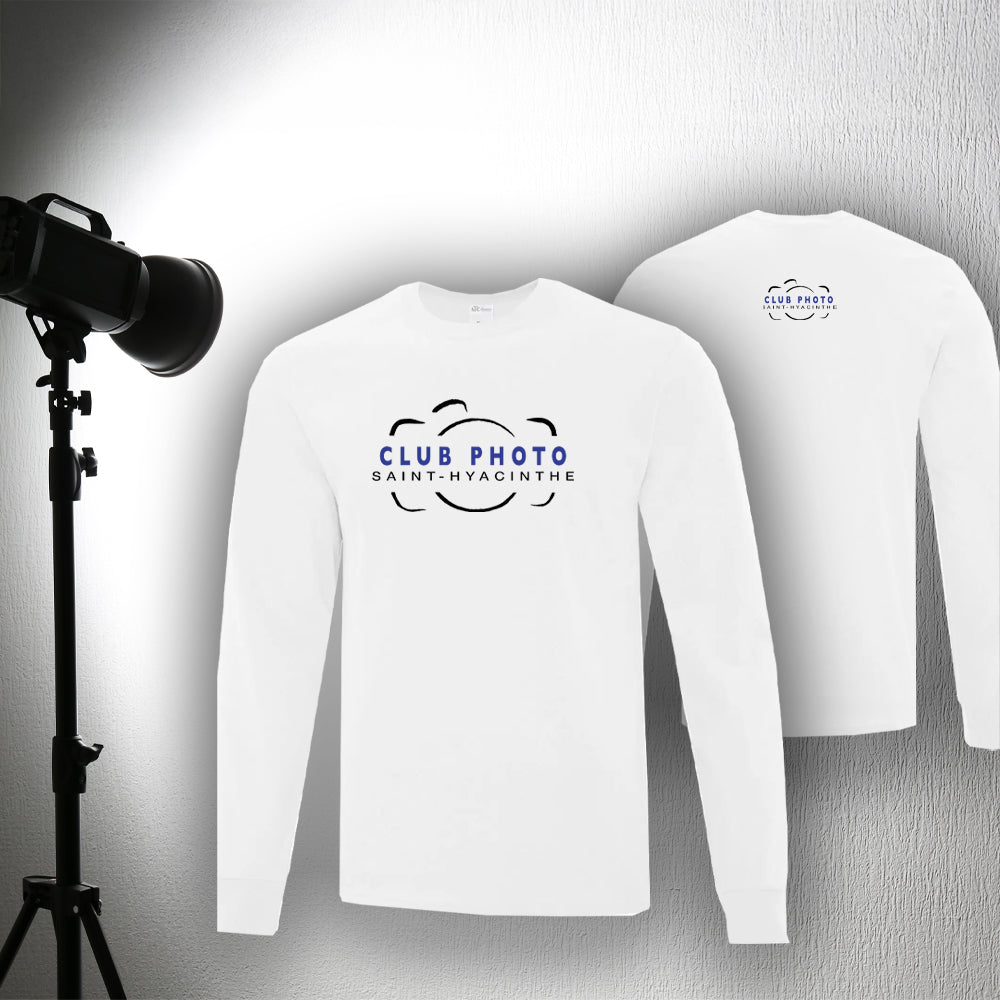 T-shirt à manches longues - Club photo Saint-Hyacinthe - Poitrine et dos