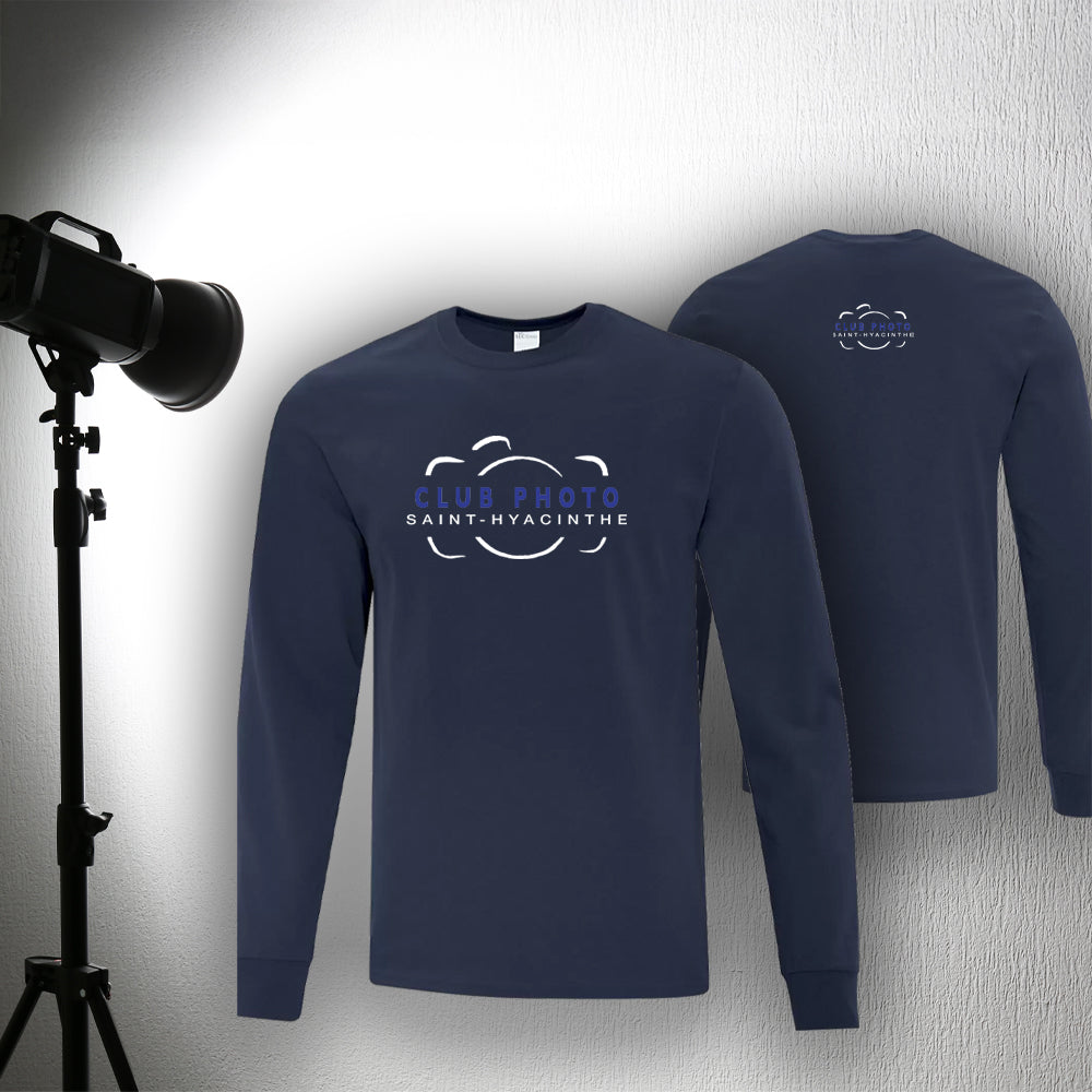T-shirt à manches longues - Club photo Saint-Hyacinthe - Poitrine et dos