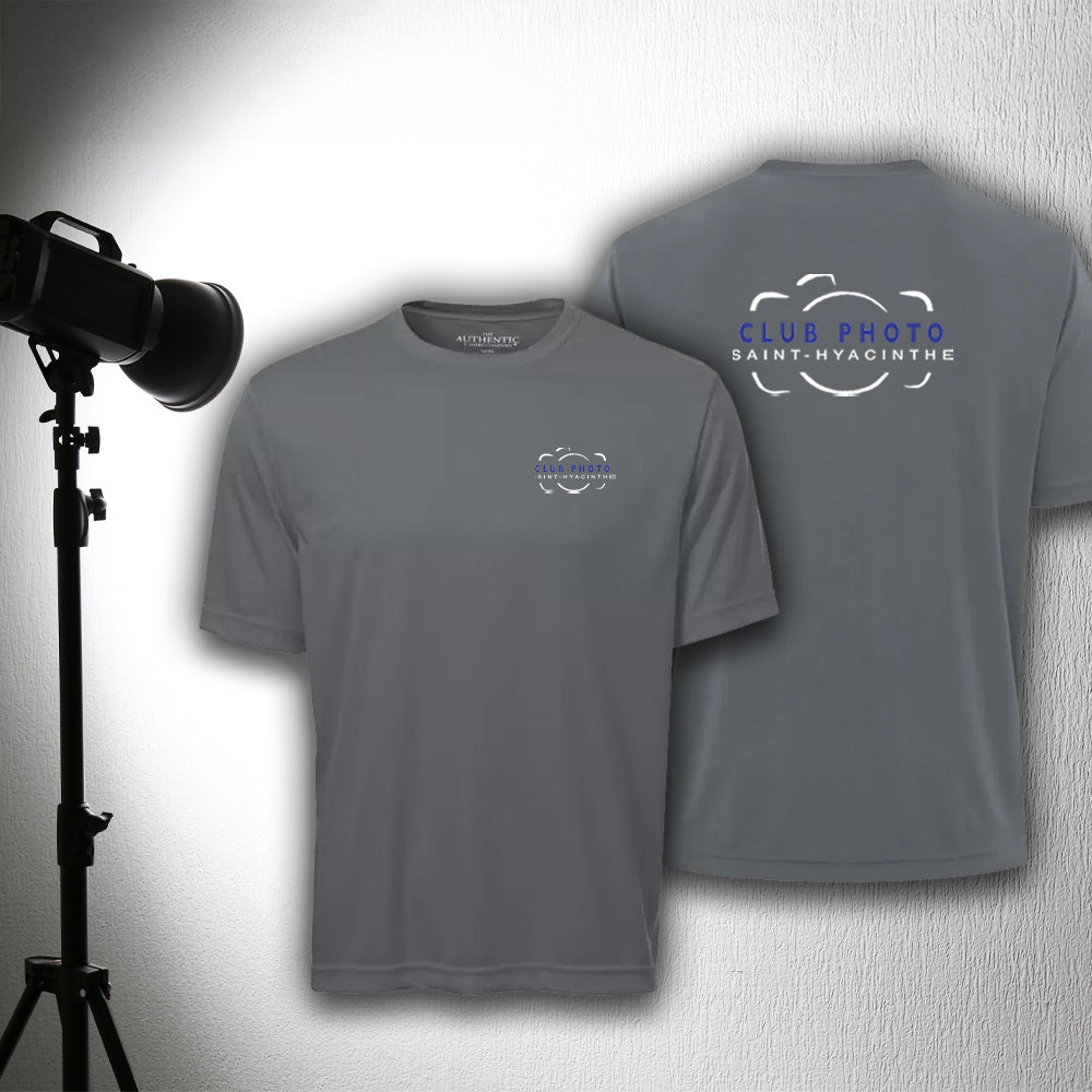 T-shirt adulte 100% polyester - Club photo Saint-Hyacinthe - Cœur et dos