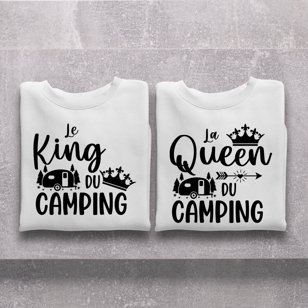 Crewneck - COMBO Le King du camping / La Queen du camping