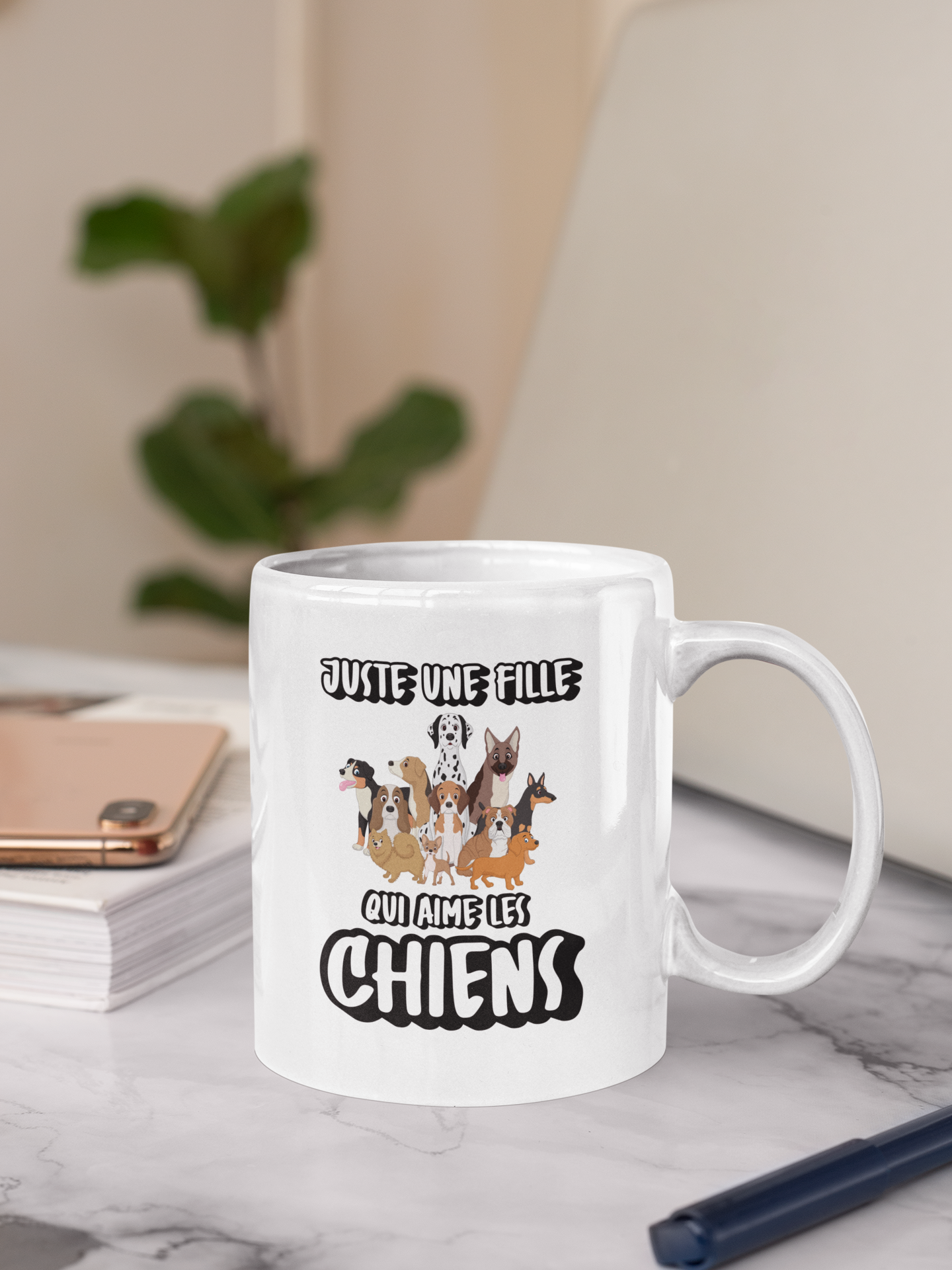 Tasse à café - Juste une fille qui aime les chiens