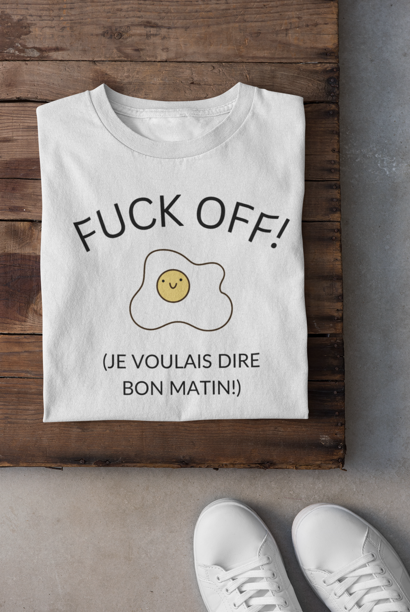 T-shirt - Fuck off, je voulais dire bon matin