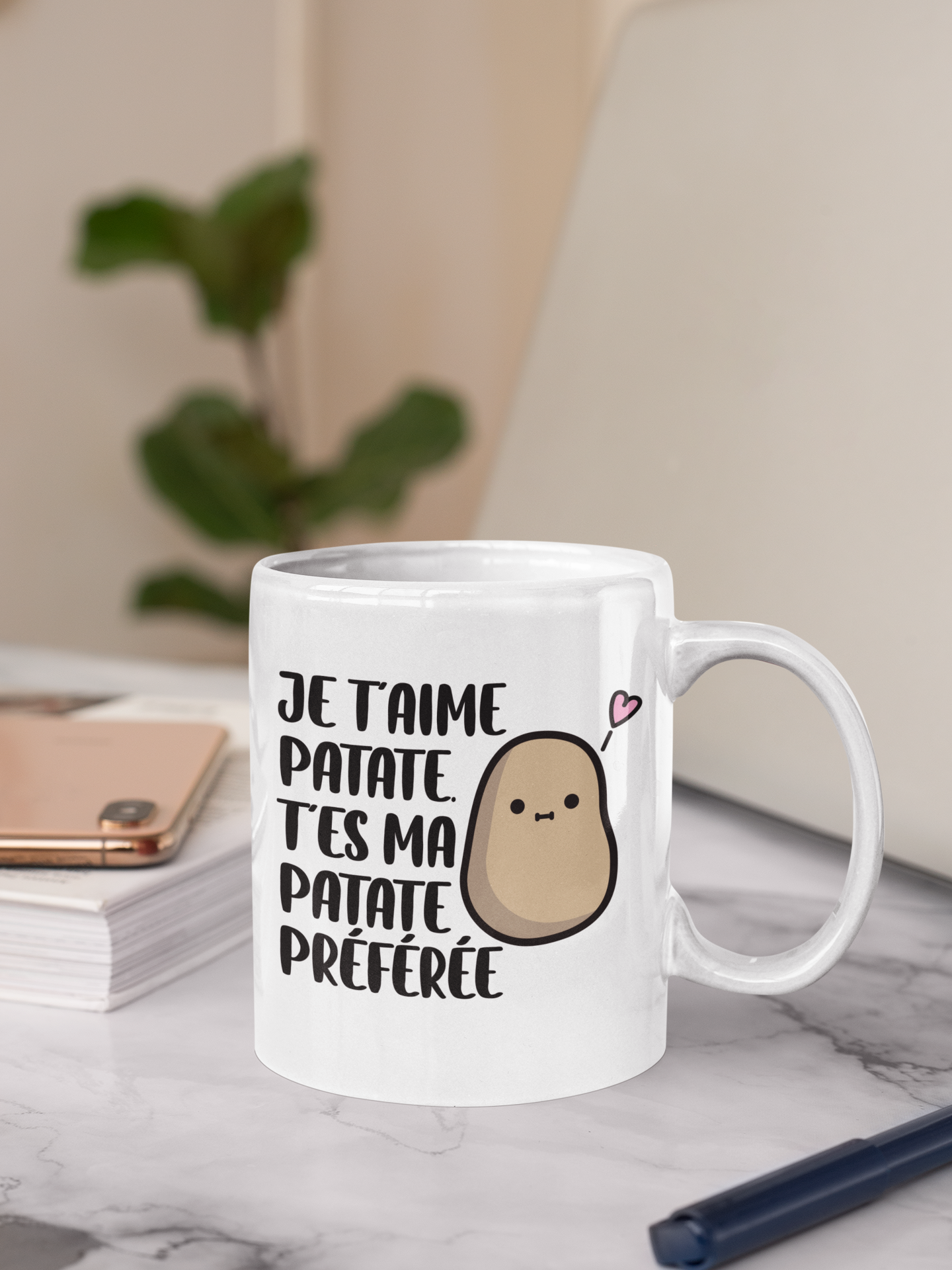 Tasse à café - Je t’aime patate