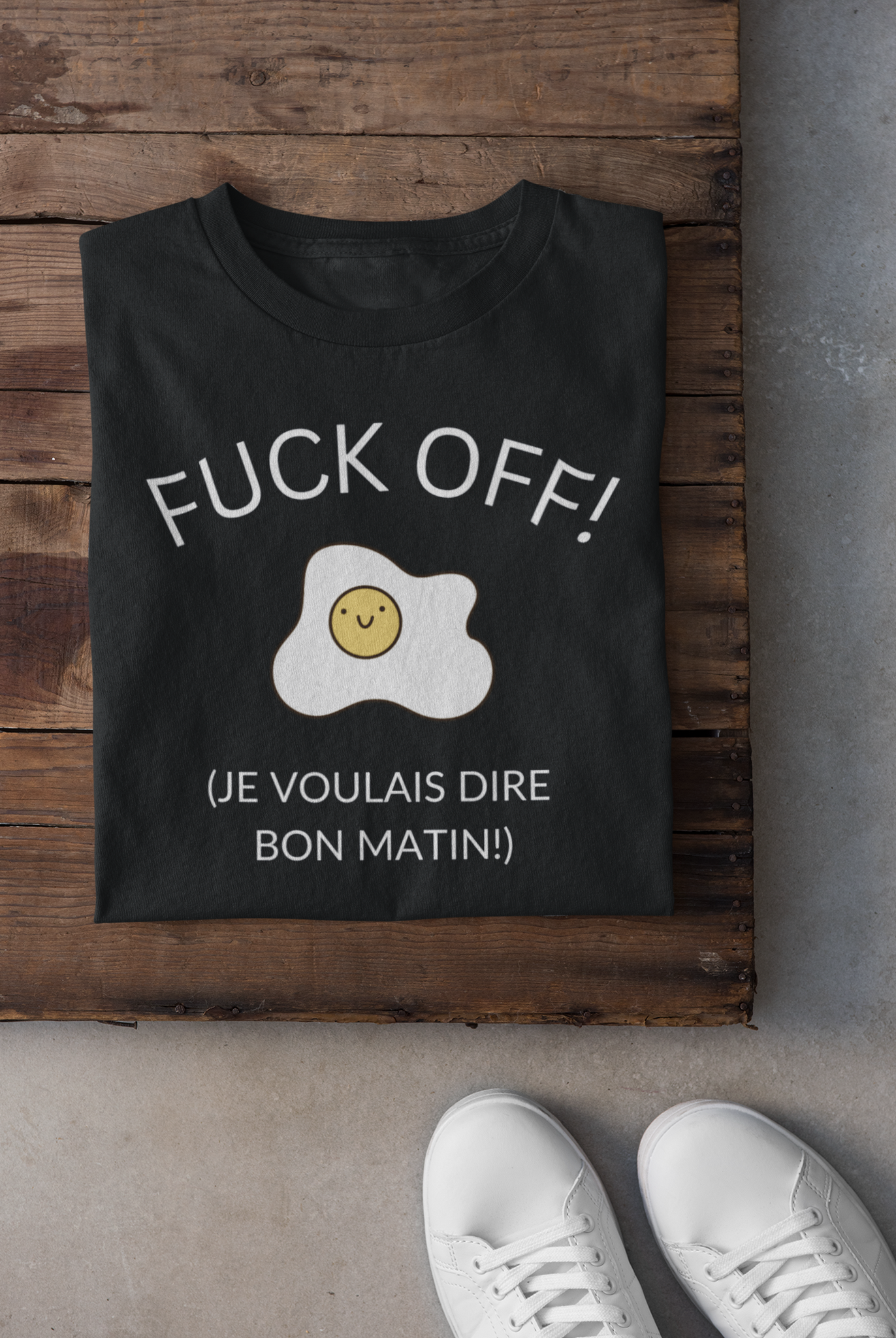 T-shirt - Fuck off, je voulais dire bon matin