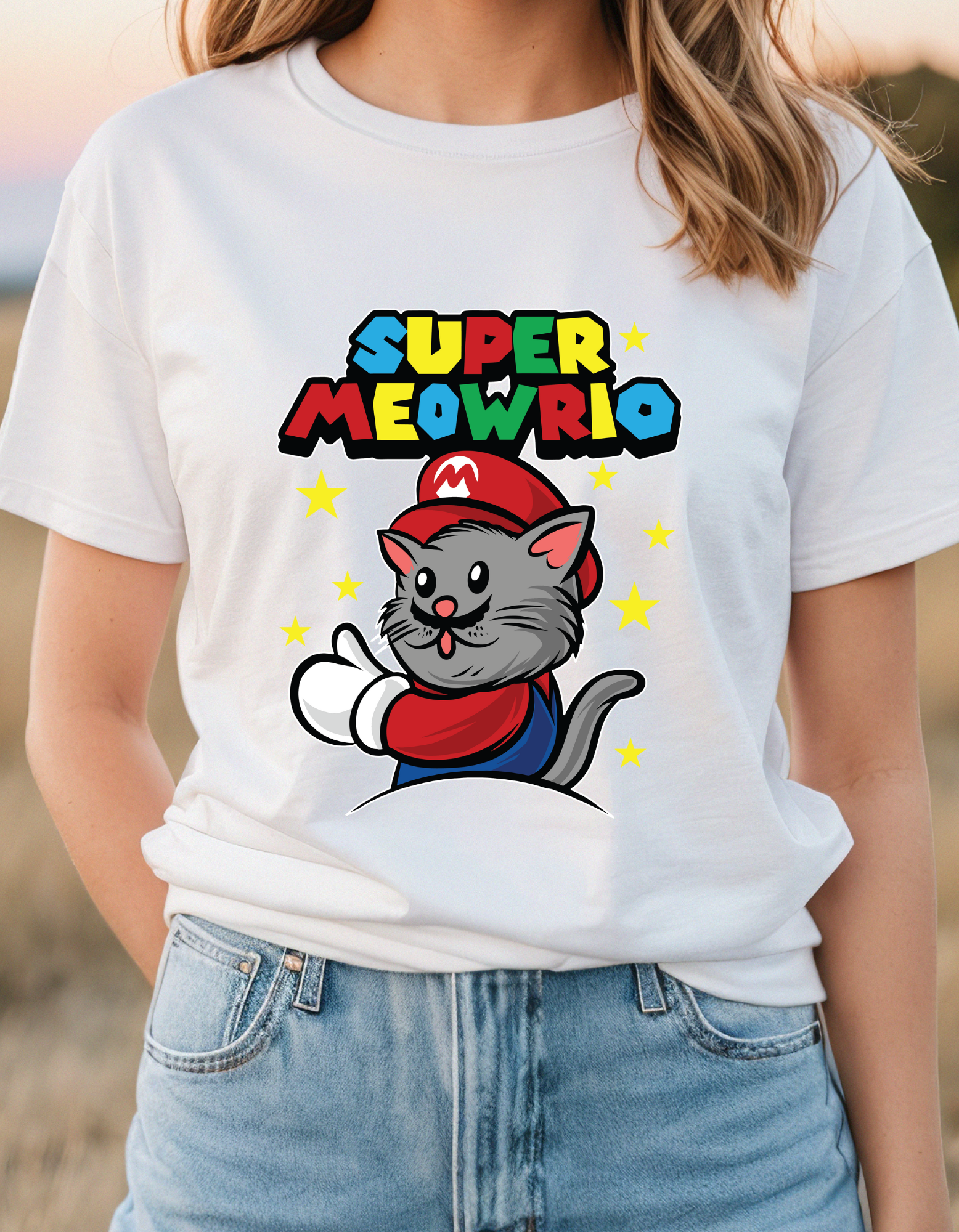 T-shirt - Super Meowrio