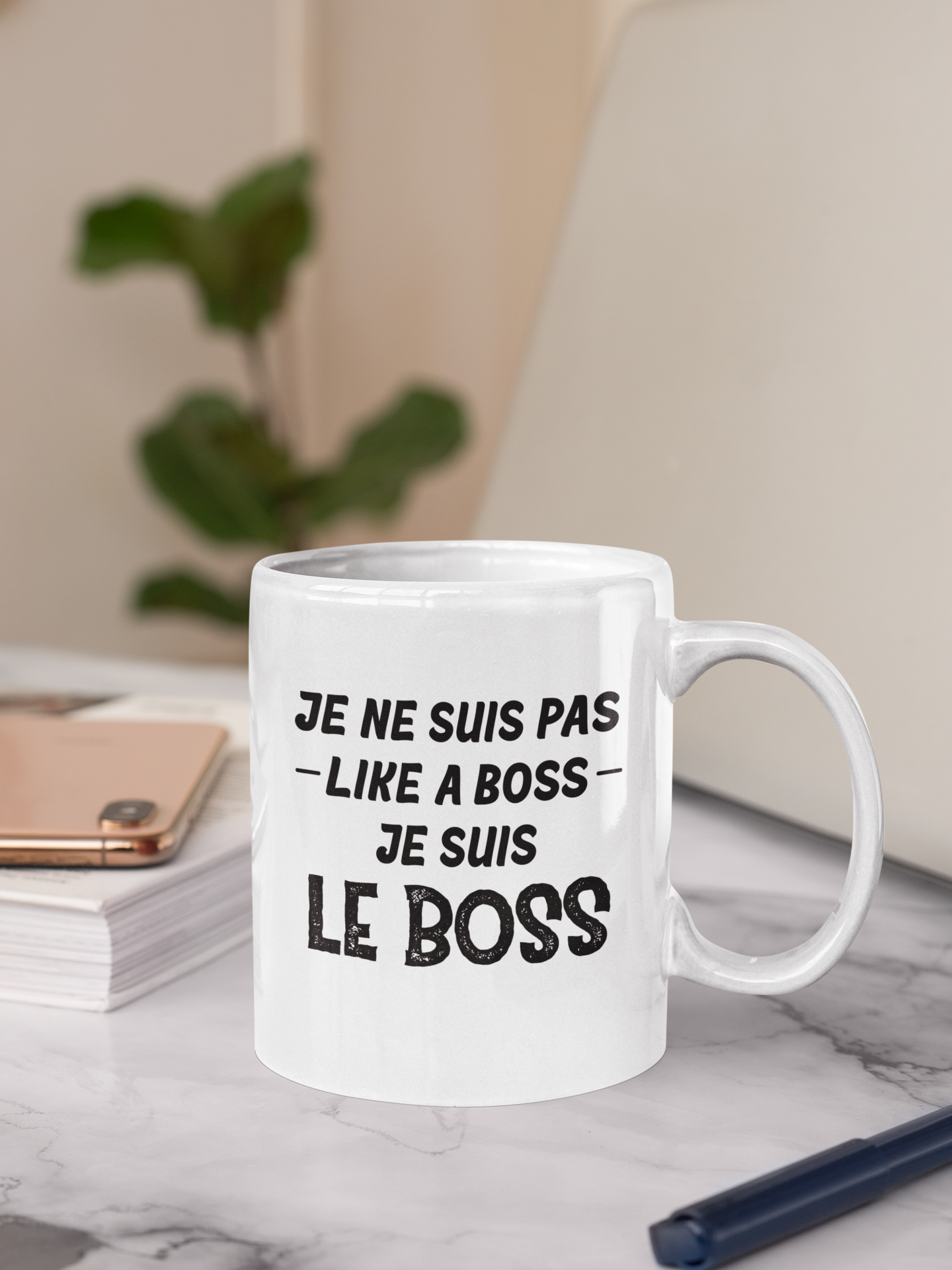 Tasse à café - Je ne suis pas like a boss, je suis le boss