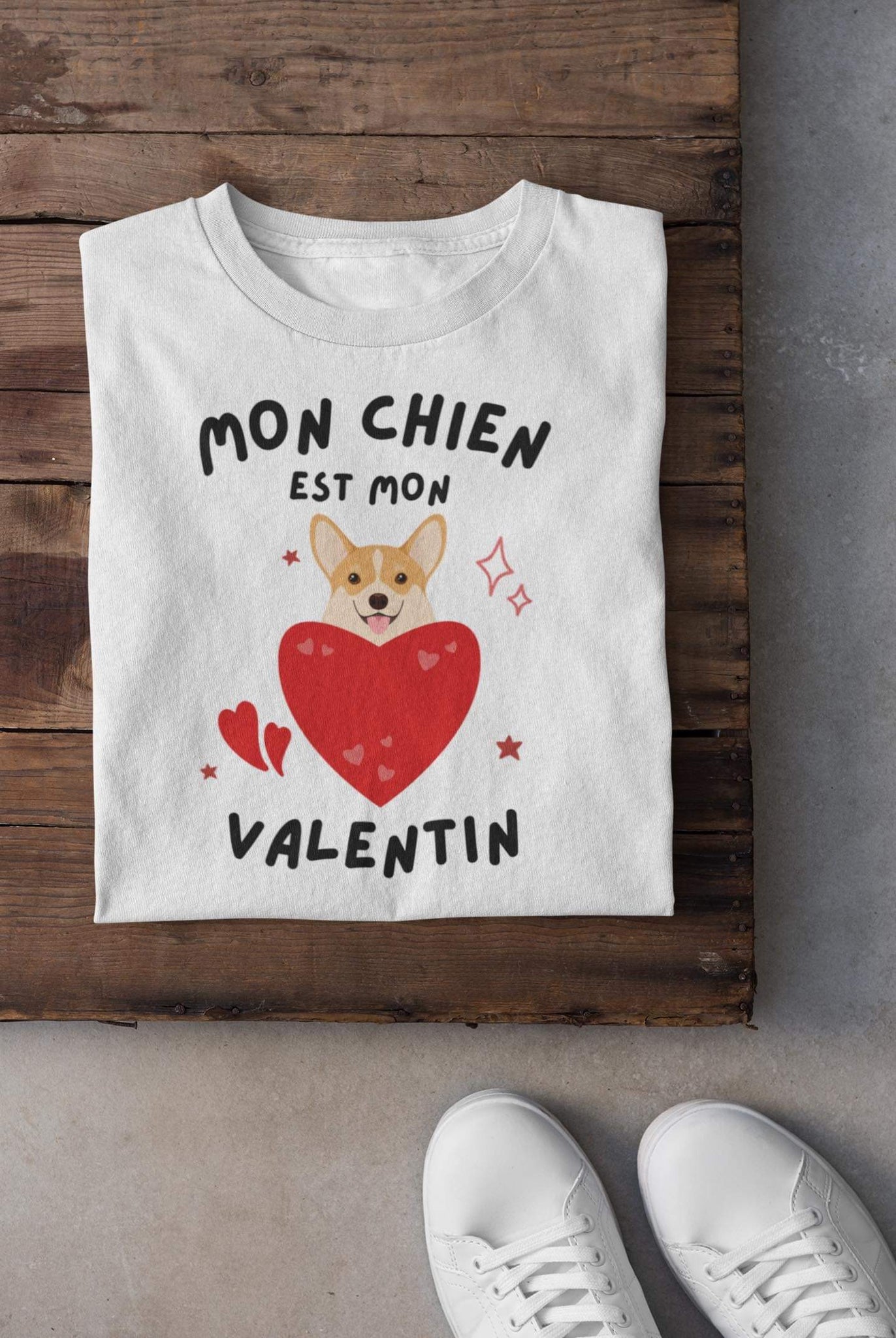 T-shirt - Mon chien est mon Valentin