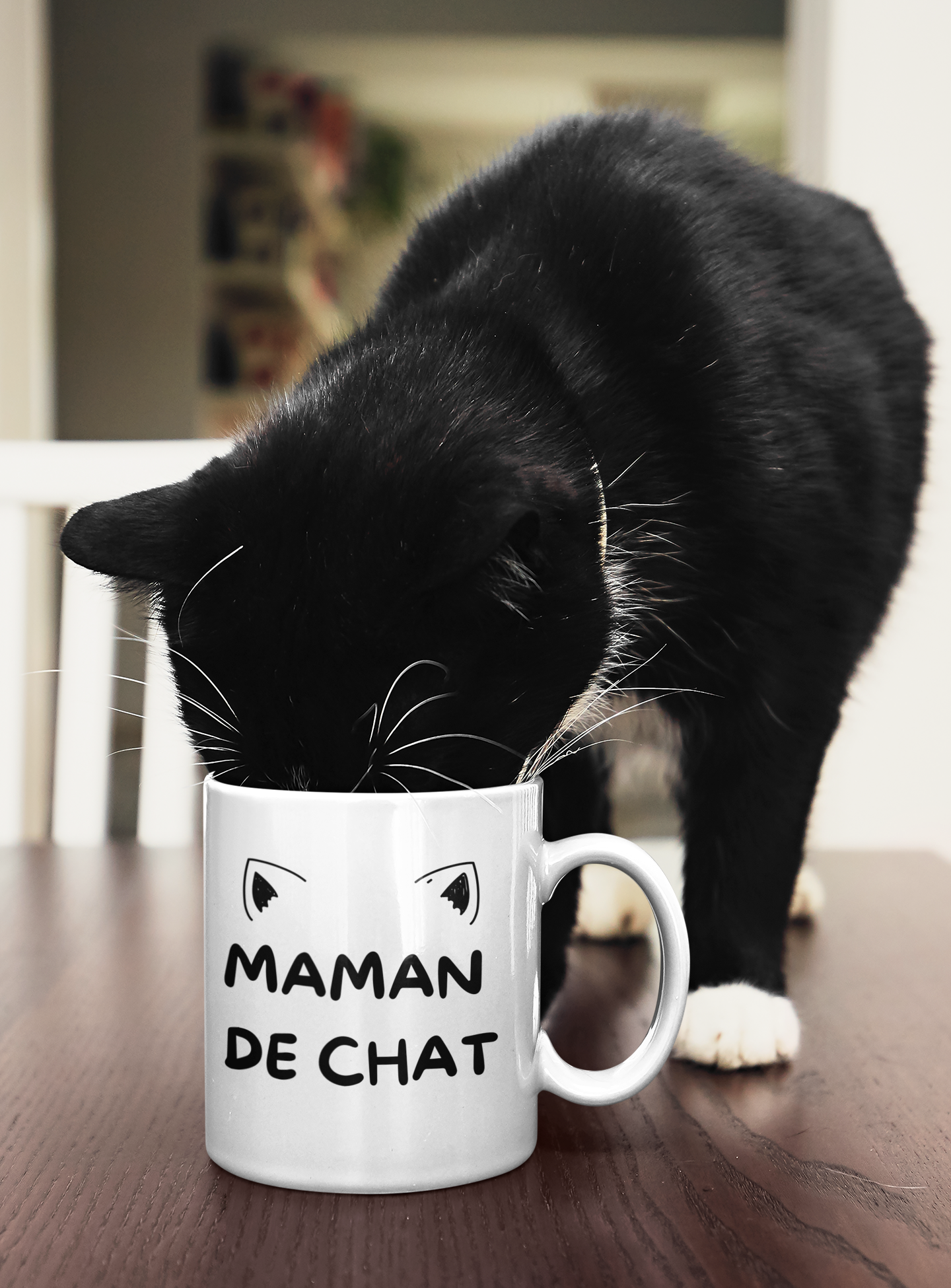 Tasse à café - Maman de chat