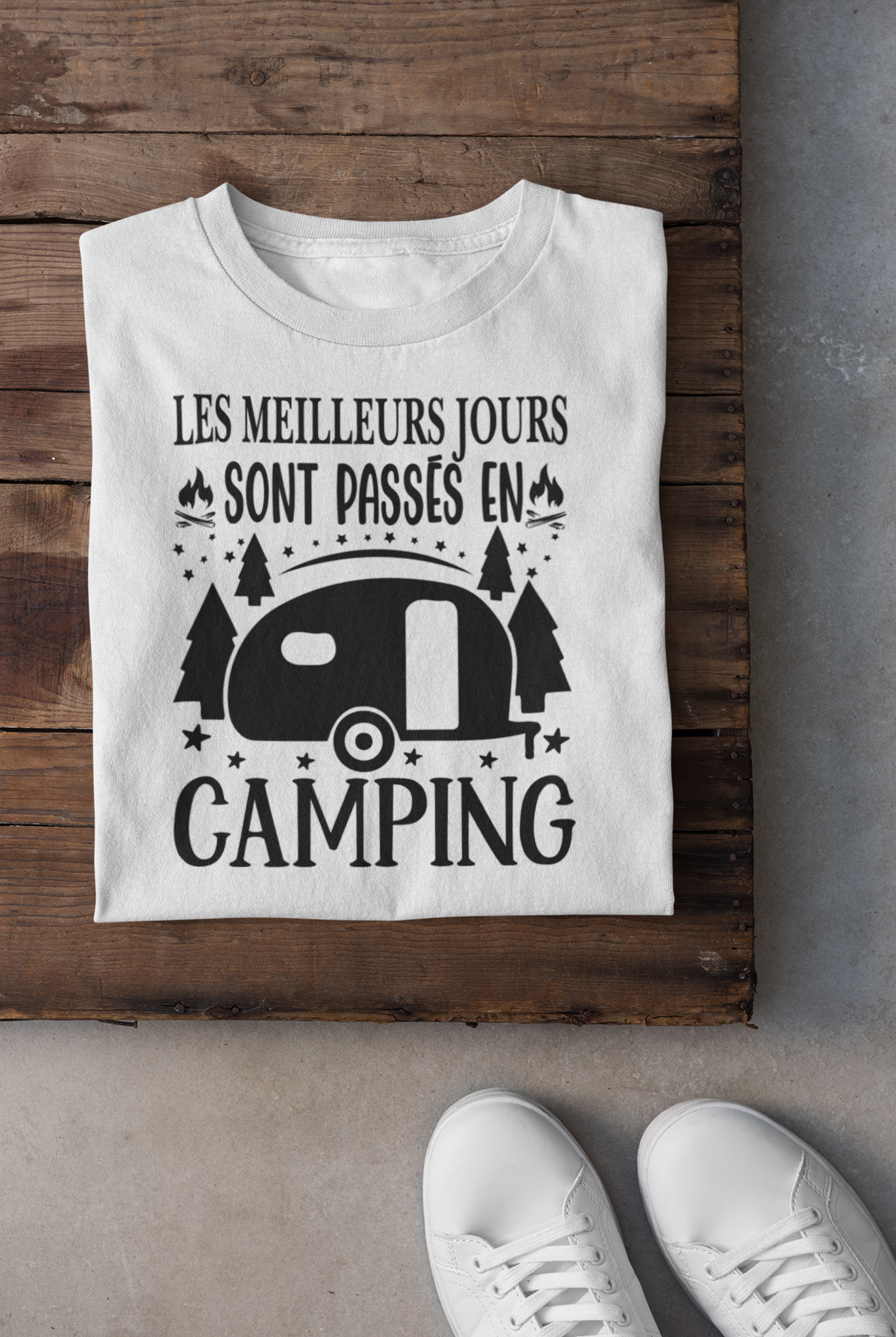 T-shirt - Les meilleurs jours sont passés en camping