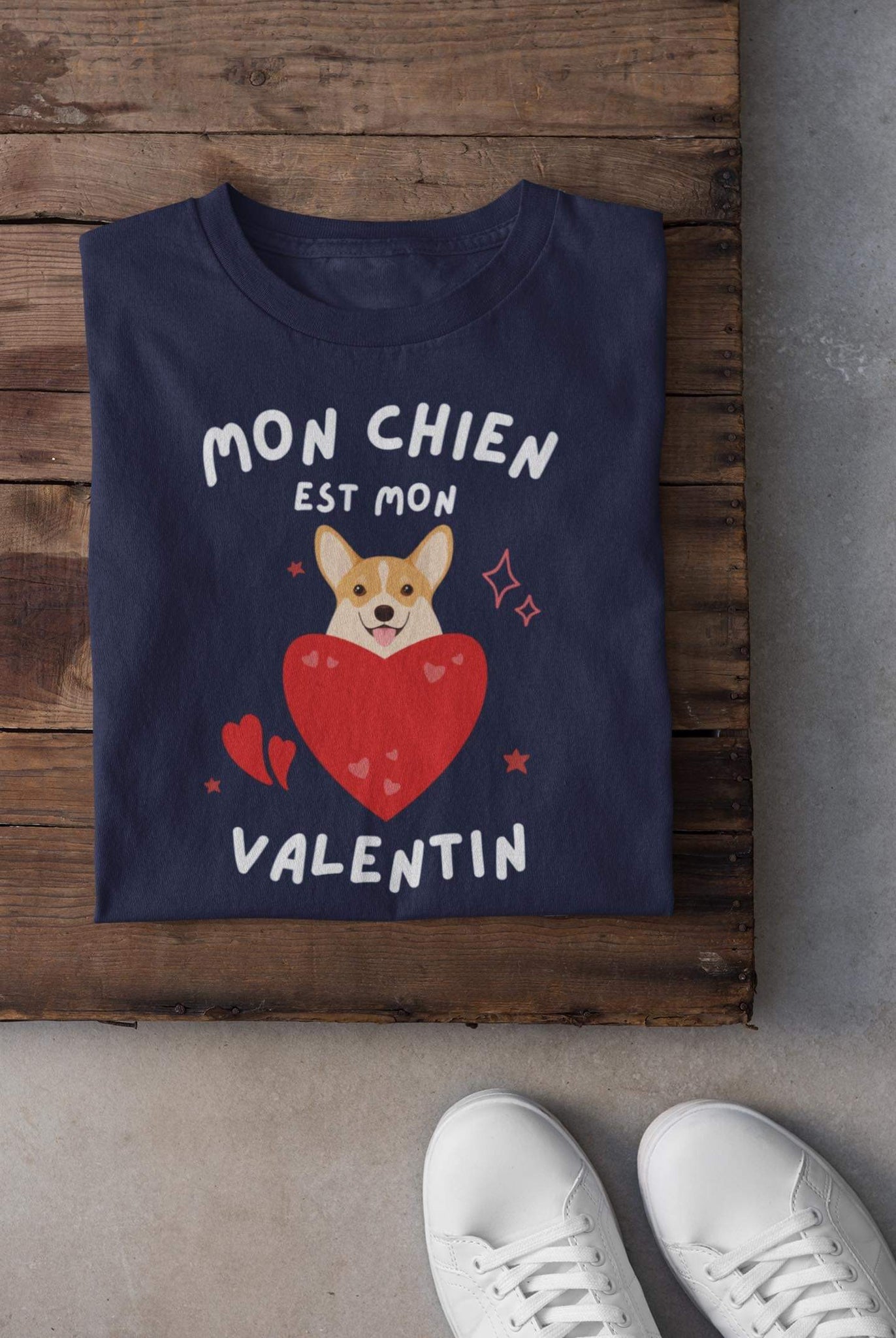 T-shirt - Mon chien est mon Valentin