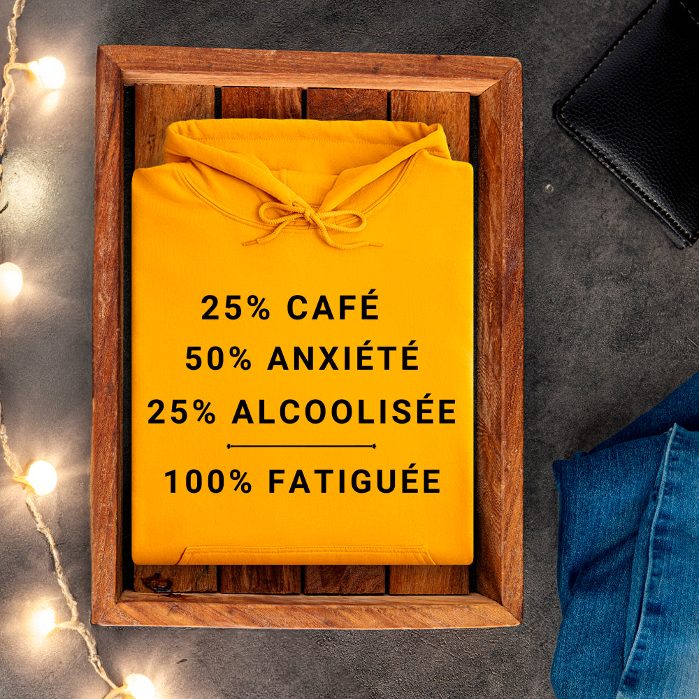 Kangourou - 25% café, 50% anxiété, 25% alcoolisée, 100% fatiguée