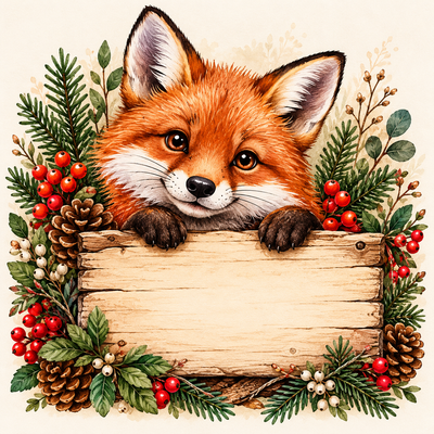 Sous-verre Renard