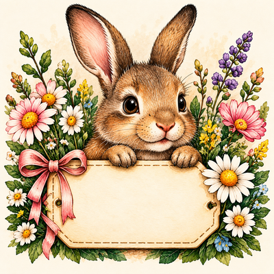 Sous-verre Lapin