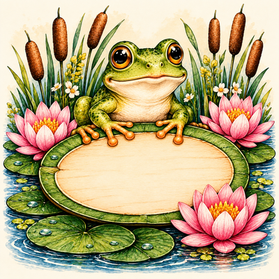 Sous-verre Grenouille