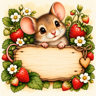 Sous-verre Souris