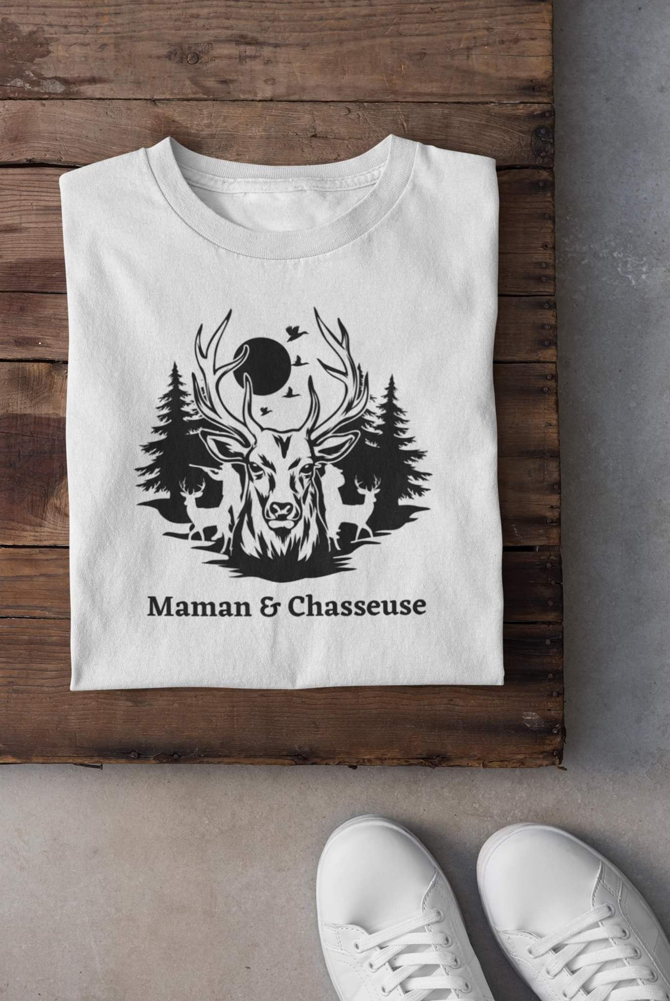 T-shirt - Maman & chasseuse