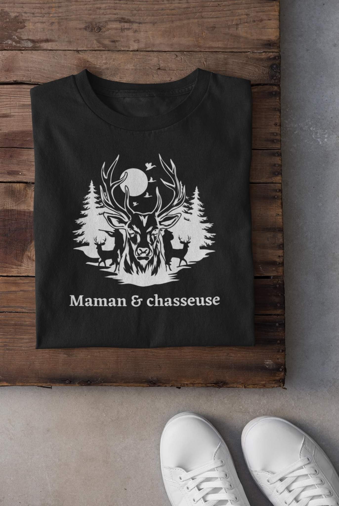 T-shirt - Maman & chasseuse