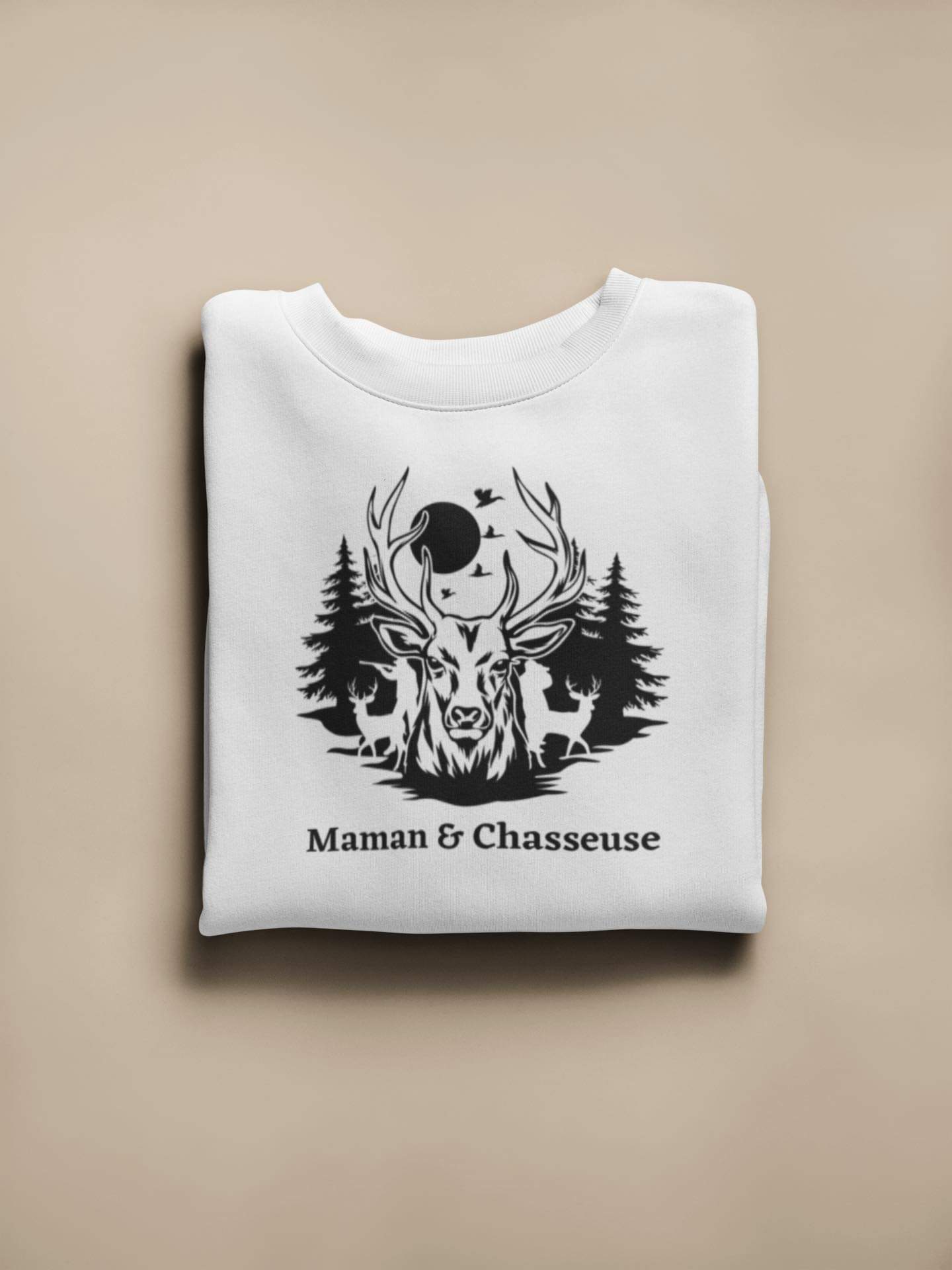 Crewneck - Maman & chasseuse