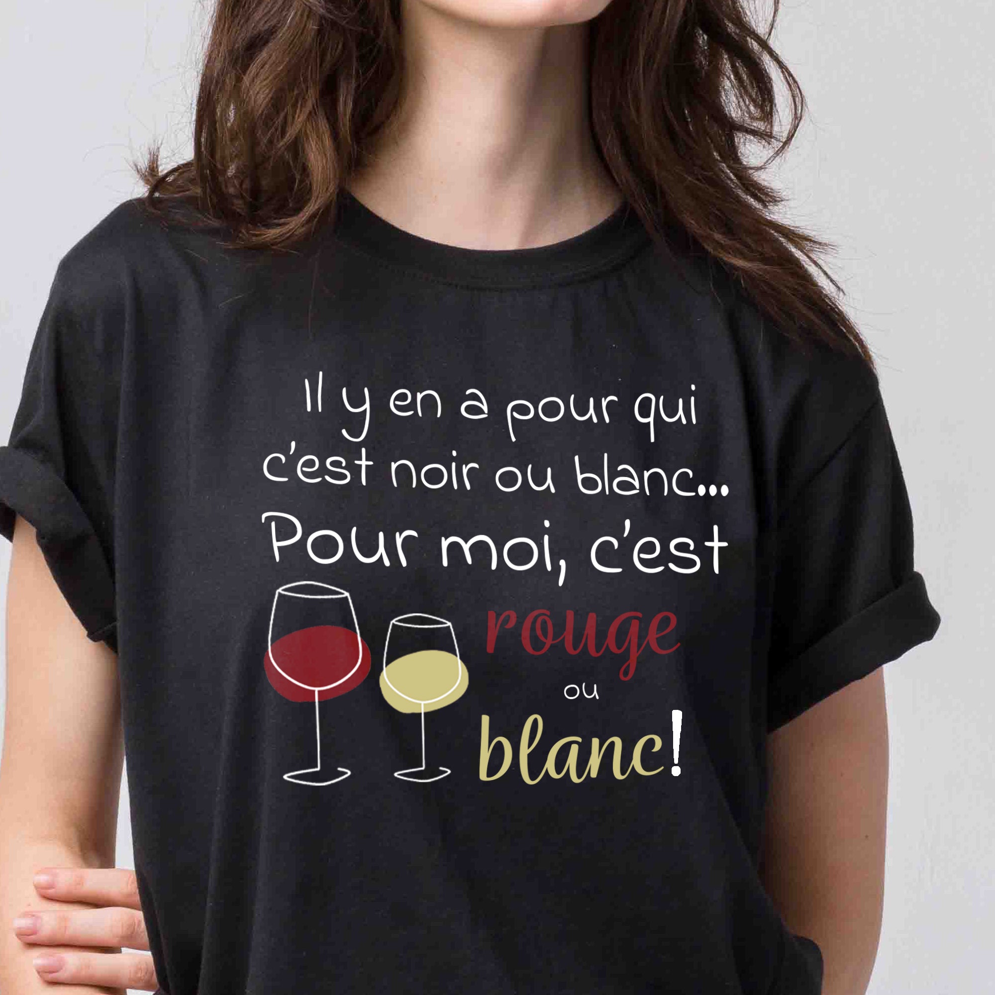 T-shirt - Il y en a pour qui c'est noir ou blanc