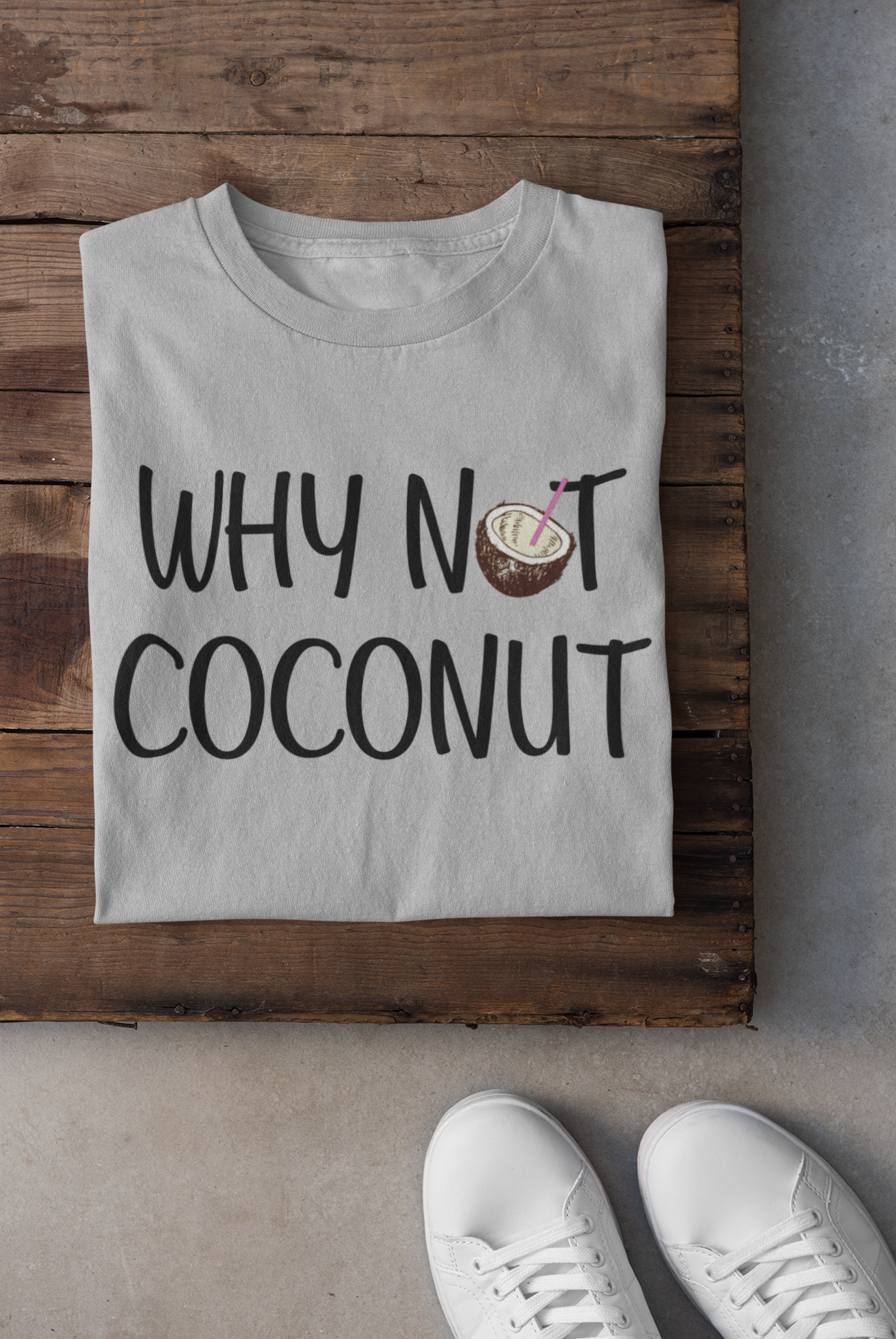 T-shirt - Why not coconut