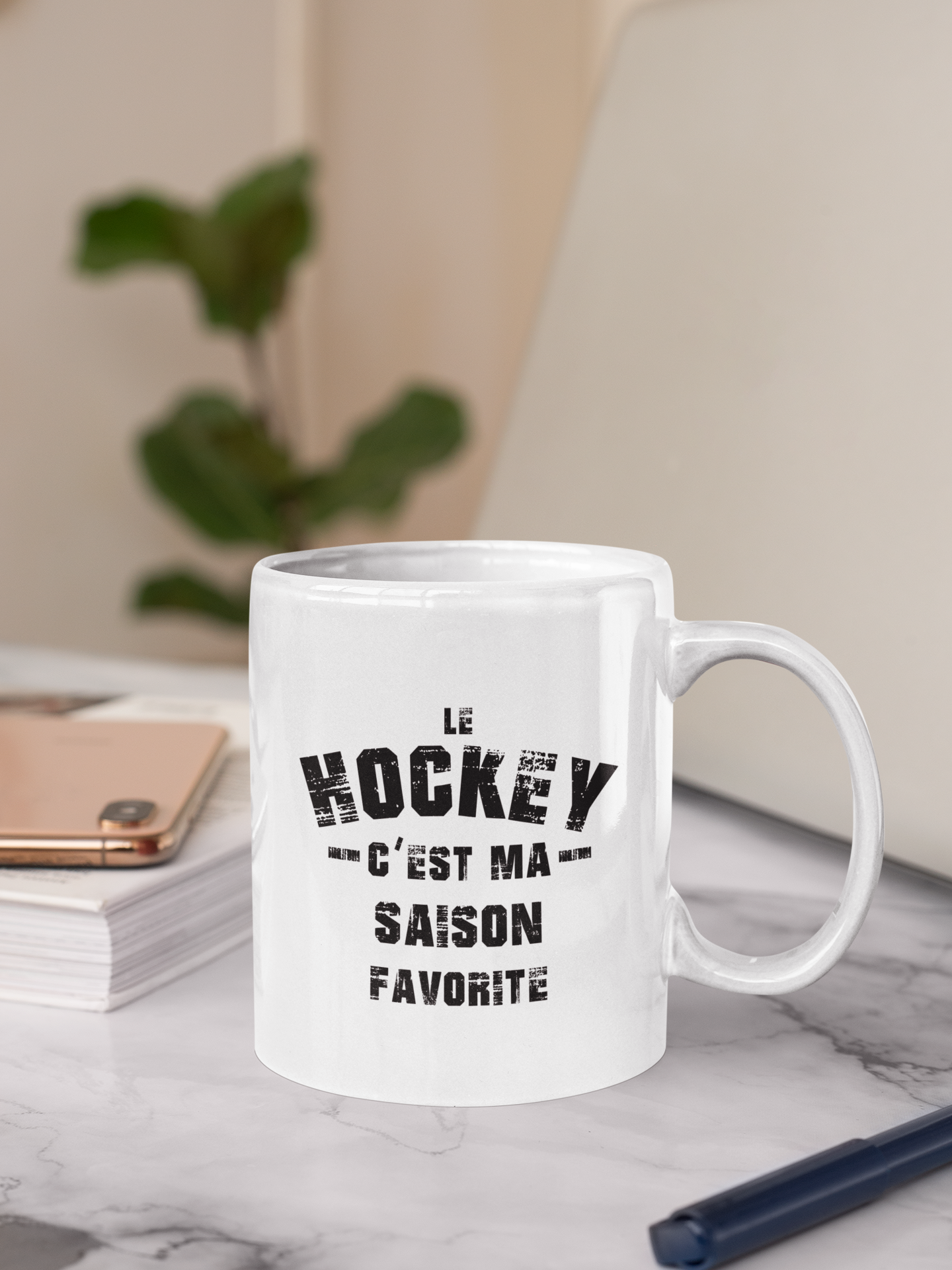 Tasse à café - Le hockey c’est ma saison favorite