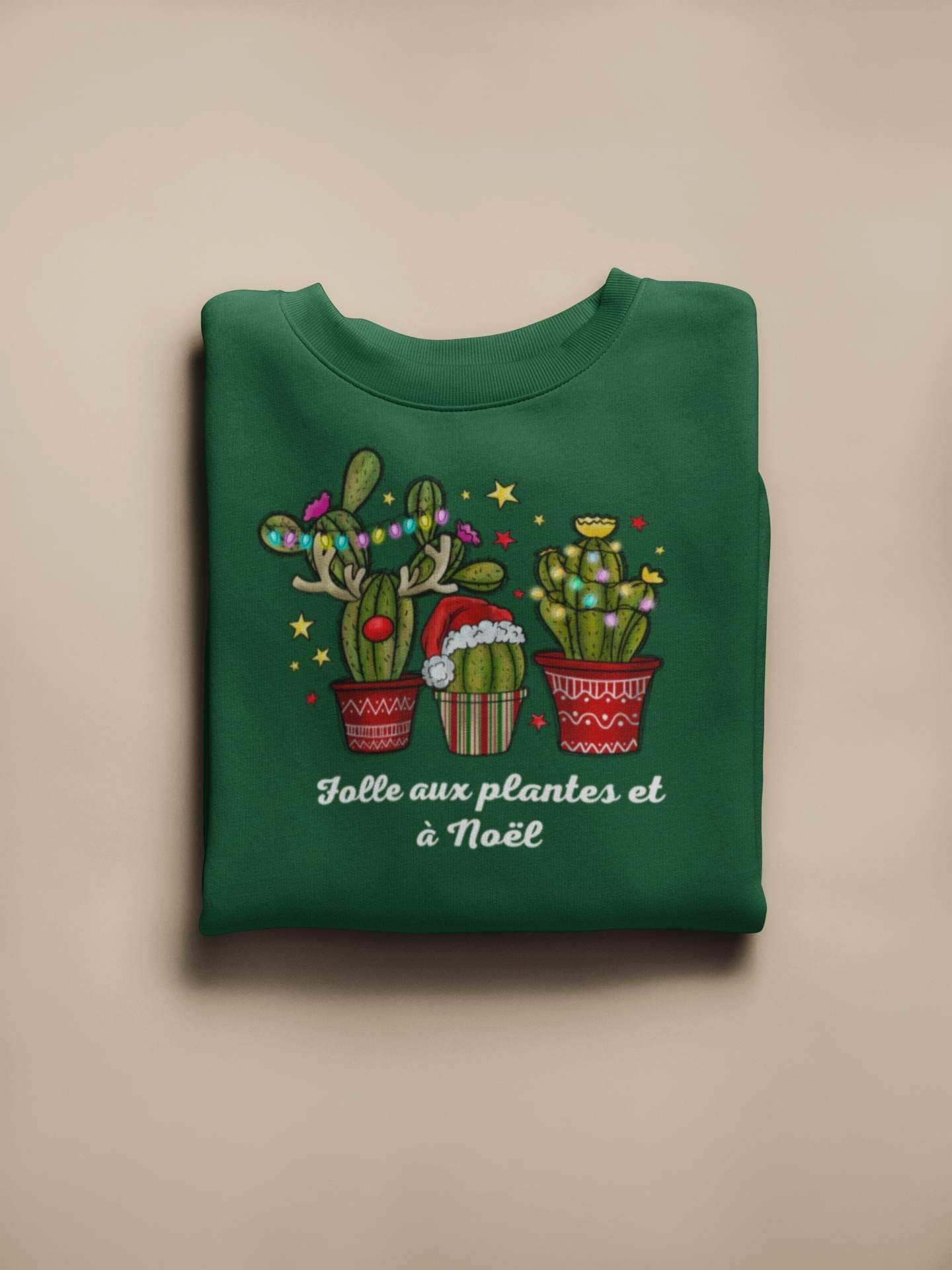 Crewneck - Folle aux plantes et à Noël