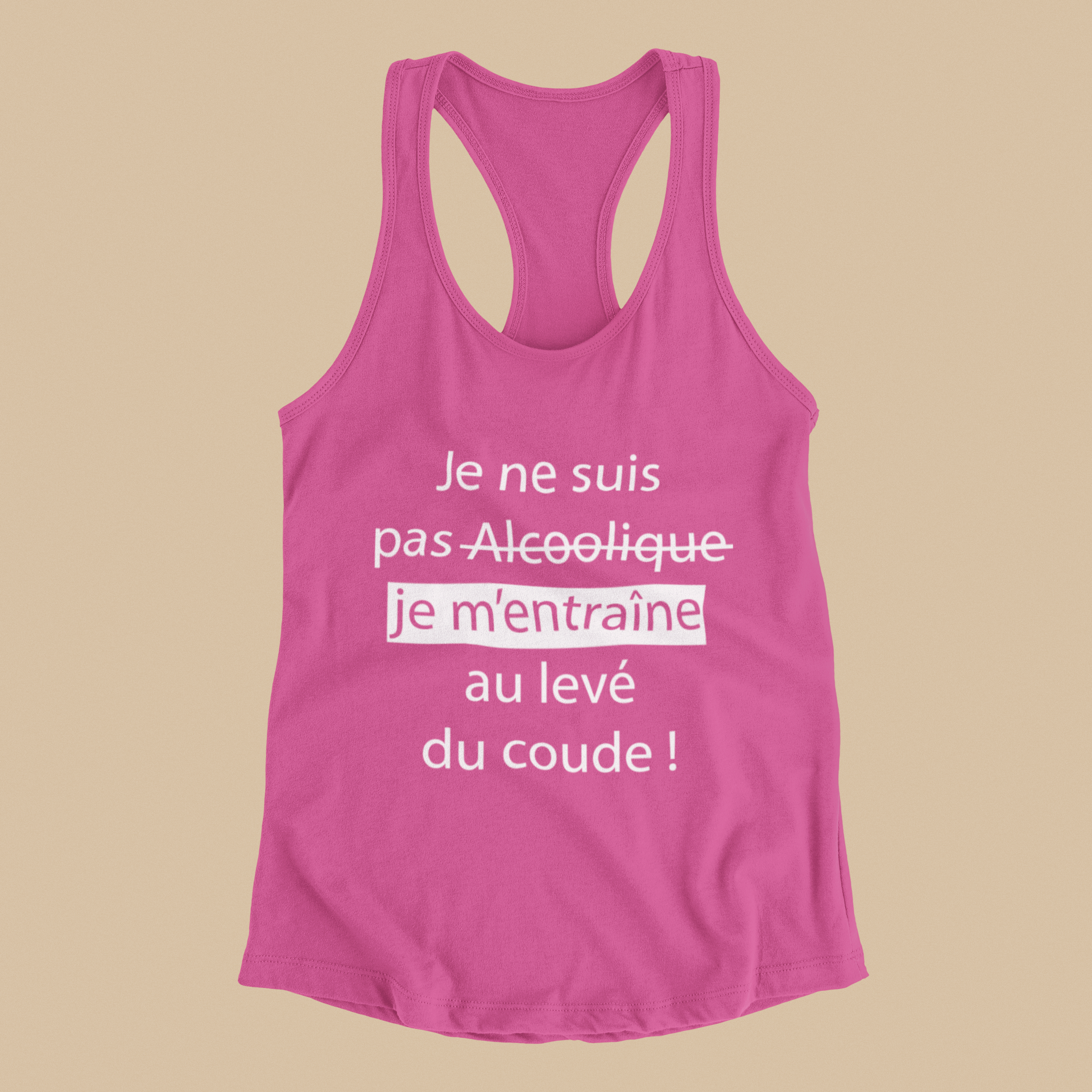 Camisole - Je ne suis pas alcoolique je m’entraîne au levé du coude!