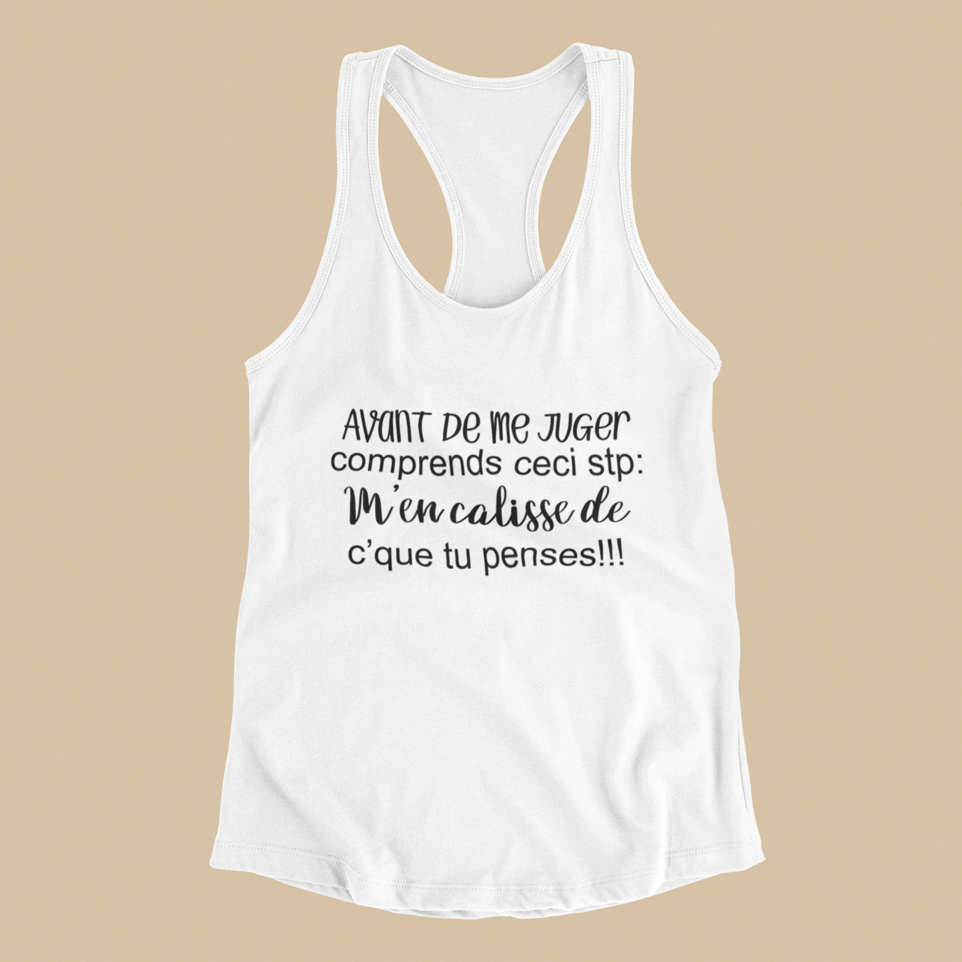 Camisole - Avant de me juger comprends ceci stp
