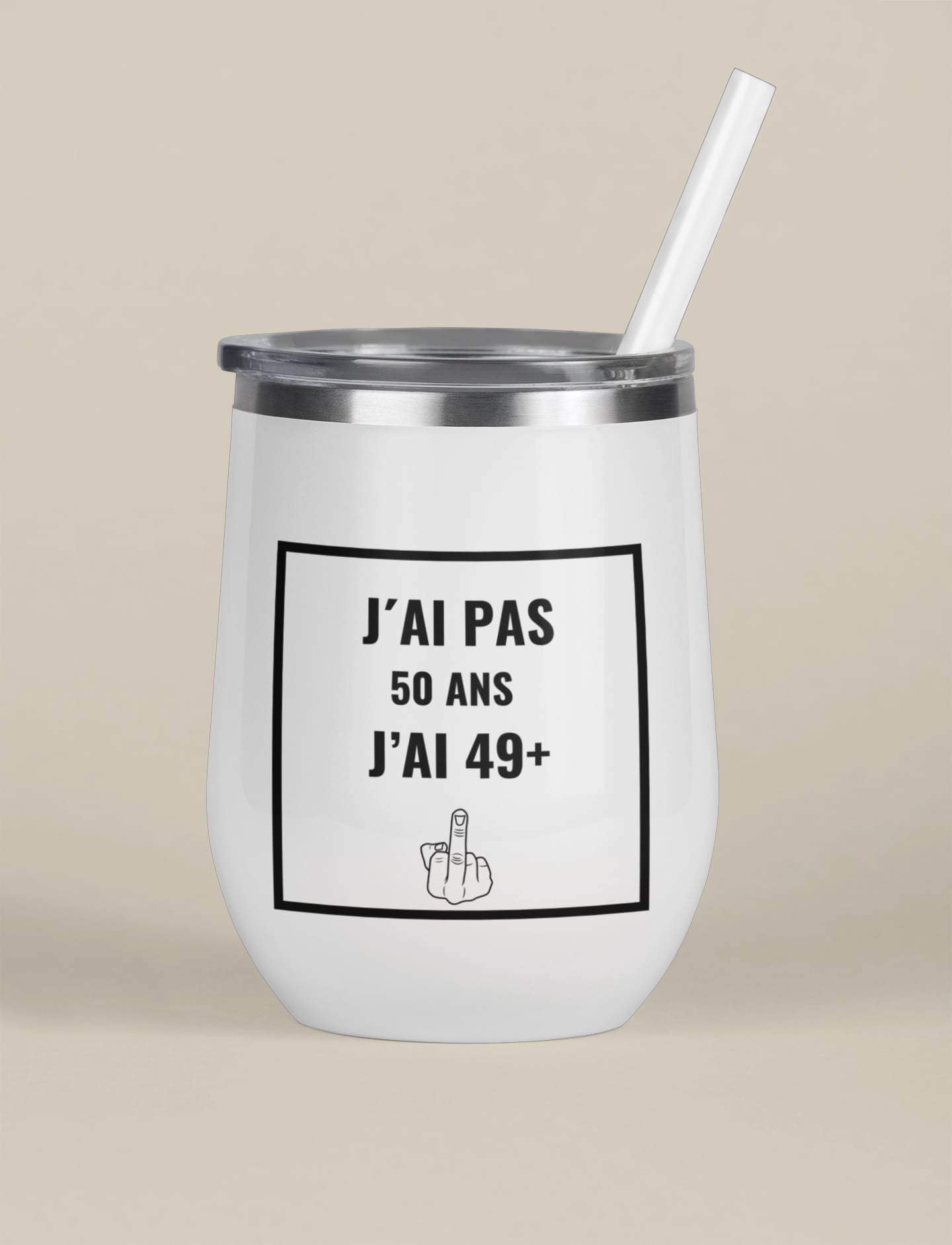 Verre thermos - J’ai pas X ans - À personnaliser