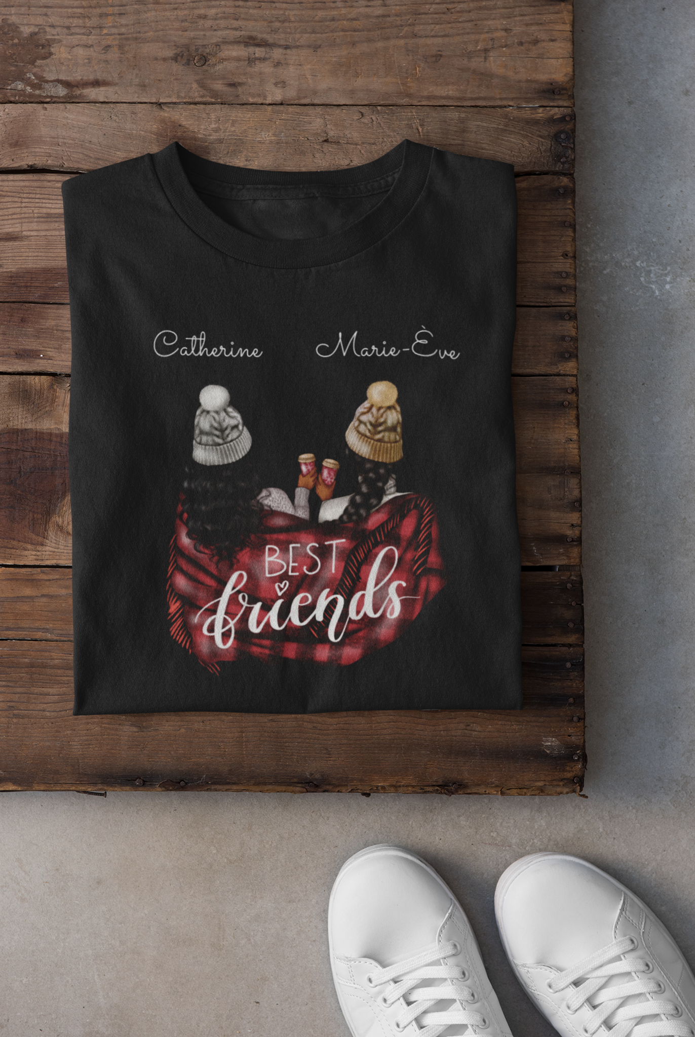 T-shirt - Best friends Brunette & Brunette - À personnaliser