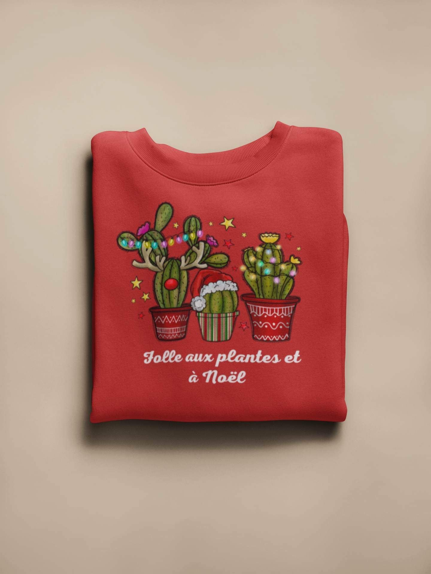 Crewneck - Folle aux plantes et à Noël