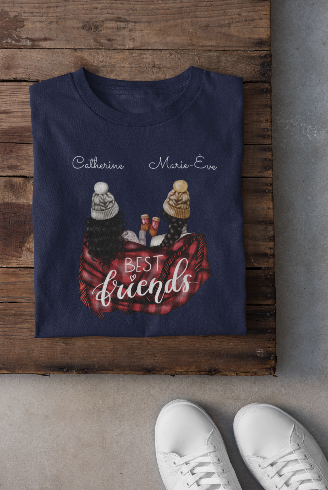 T-shirt - Best friends Brunette & Brunette - À personnaliser