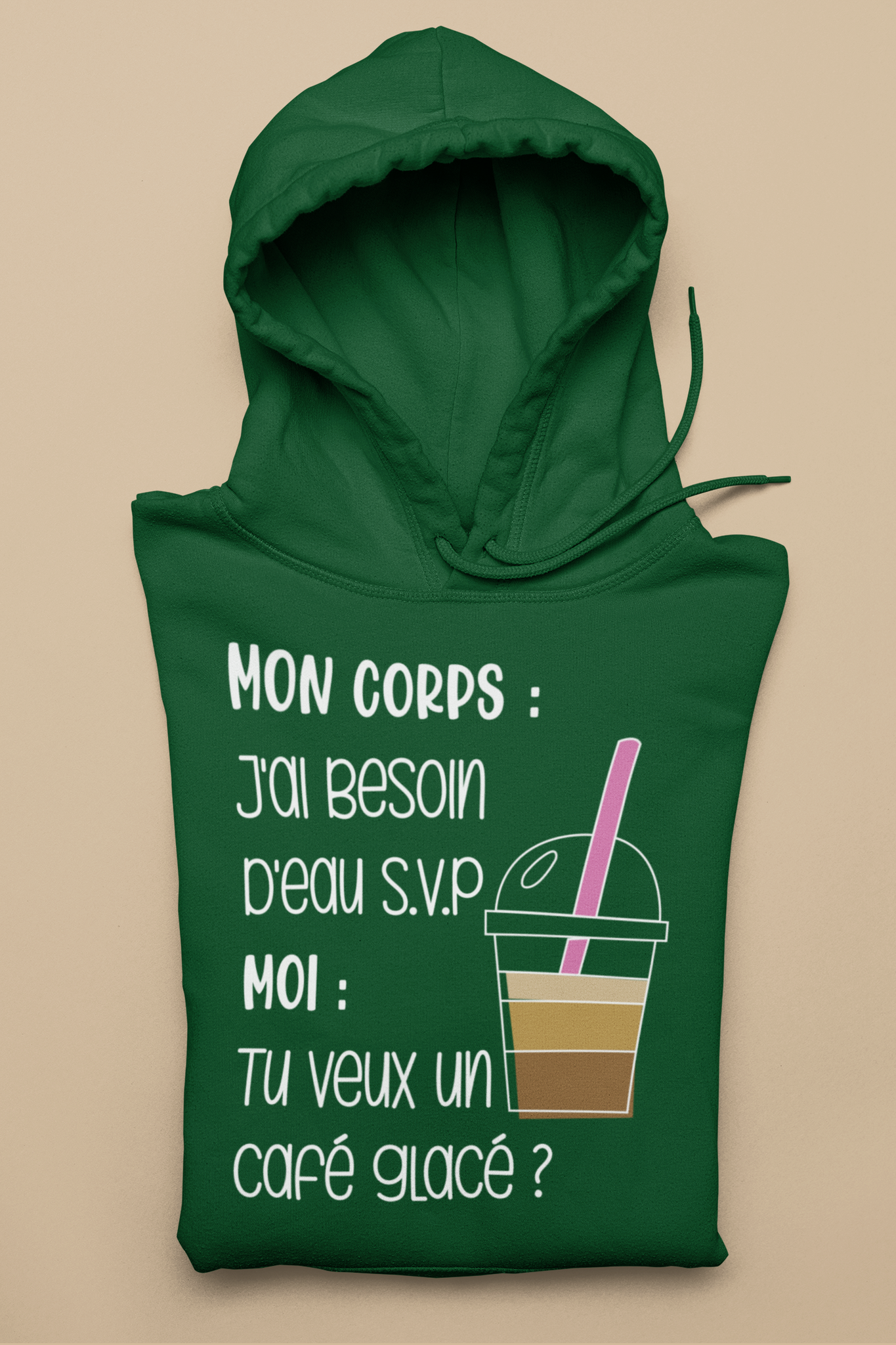 Kangourou - Mon corps : J'ai besoin d'eau. Moi: Tu veux un café glacé