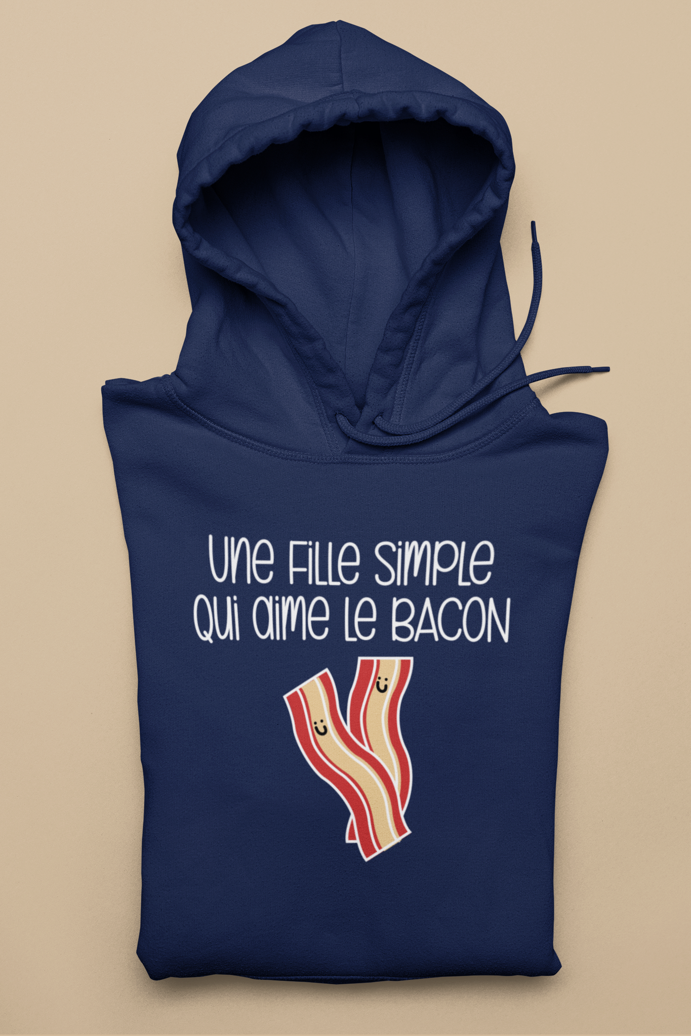 Coton ouat Une fille simple qui aime le bacon