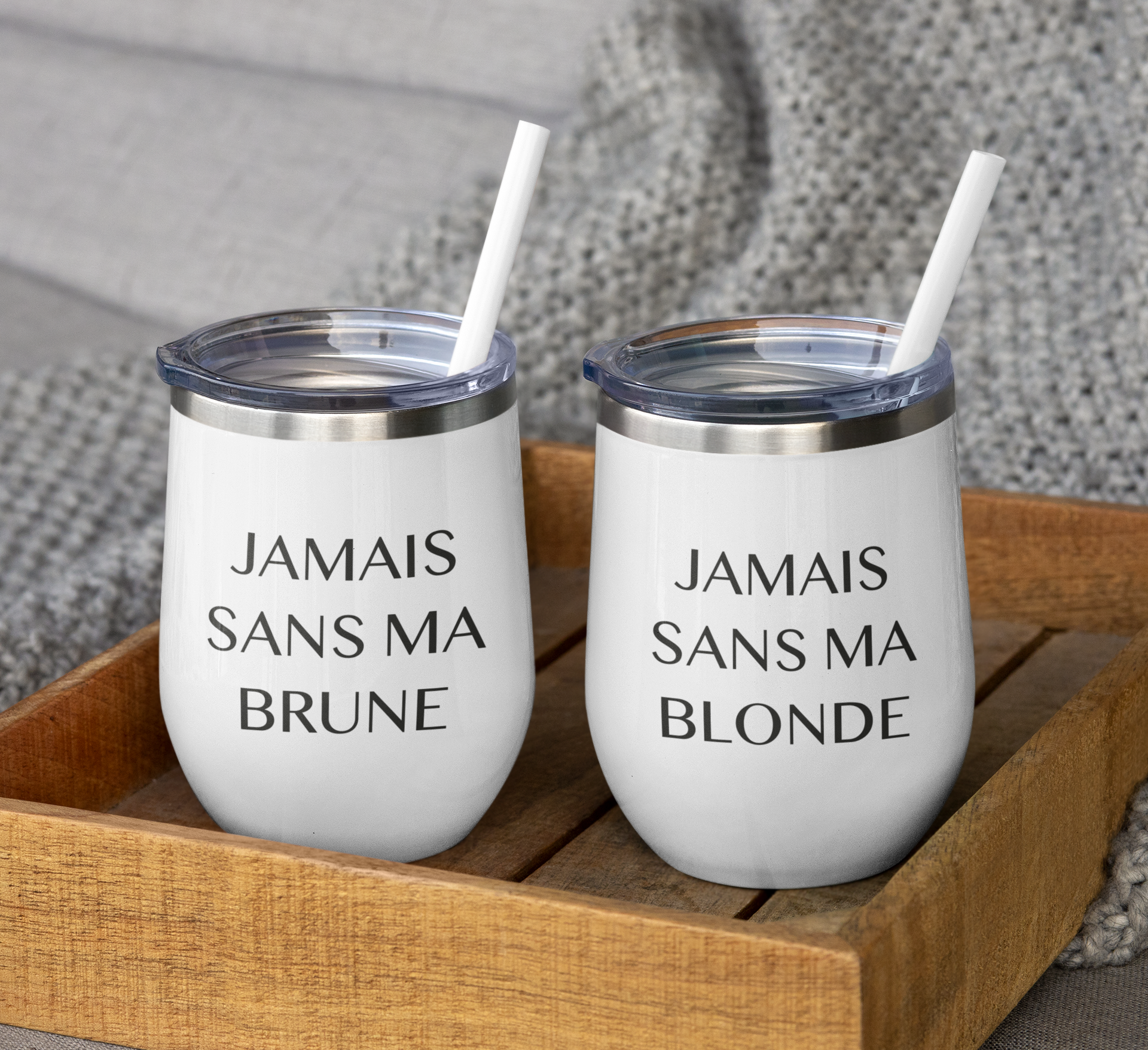 Thermos - DUO Jamais sans ma brune & Jamais sans ma blonde